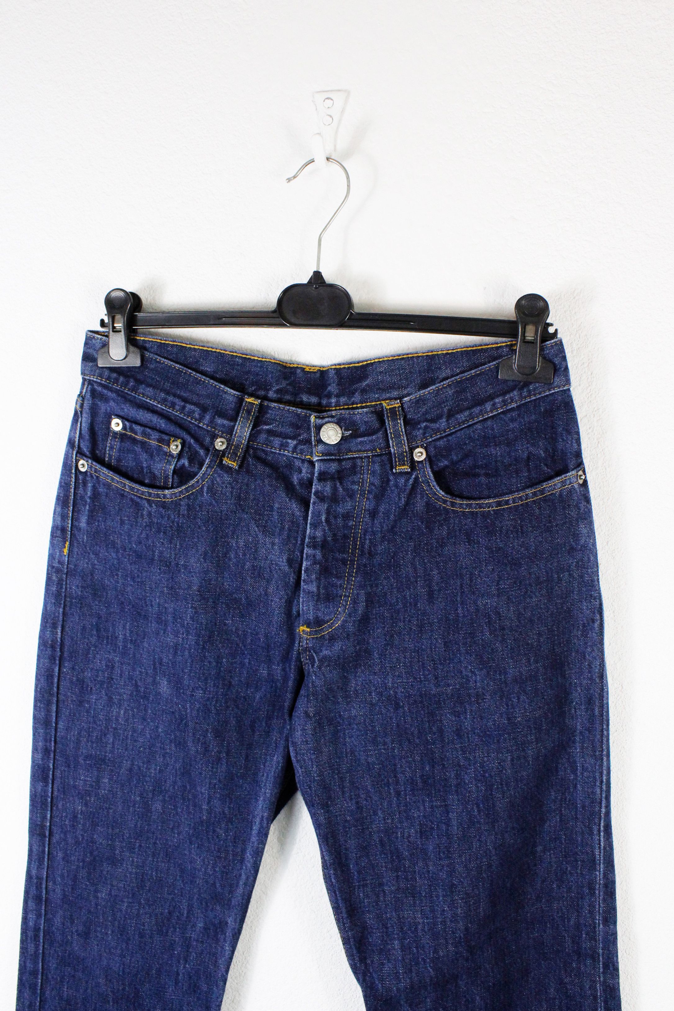 Helmut Lang × Vintage Archive Helmut Lang Classic Low Waist Cropped Denim Jeans Size US 29 - 2 Thumbnail