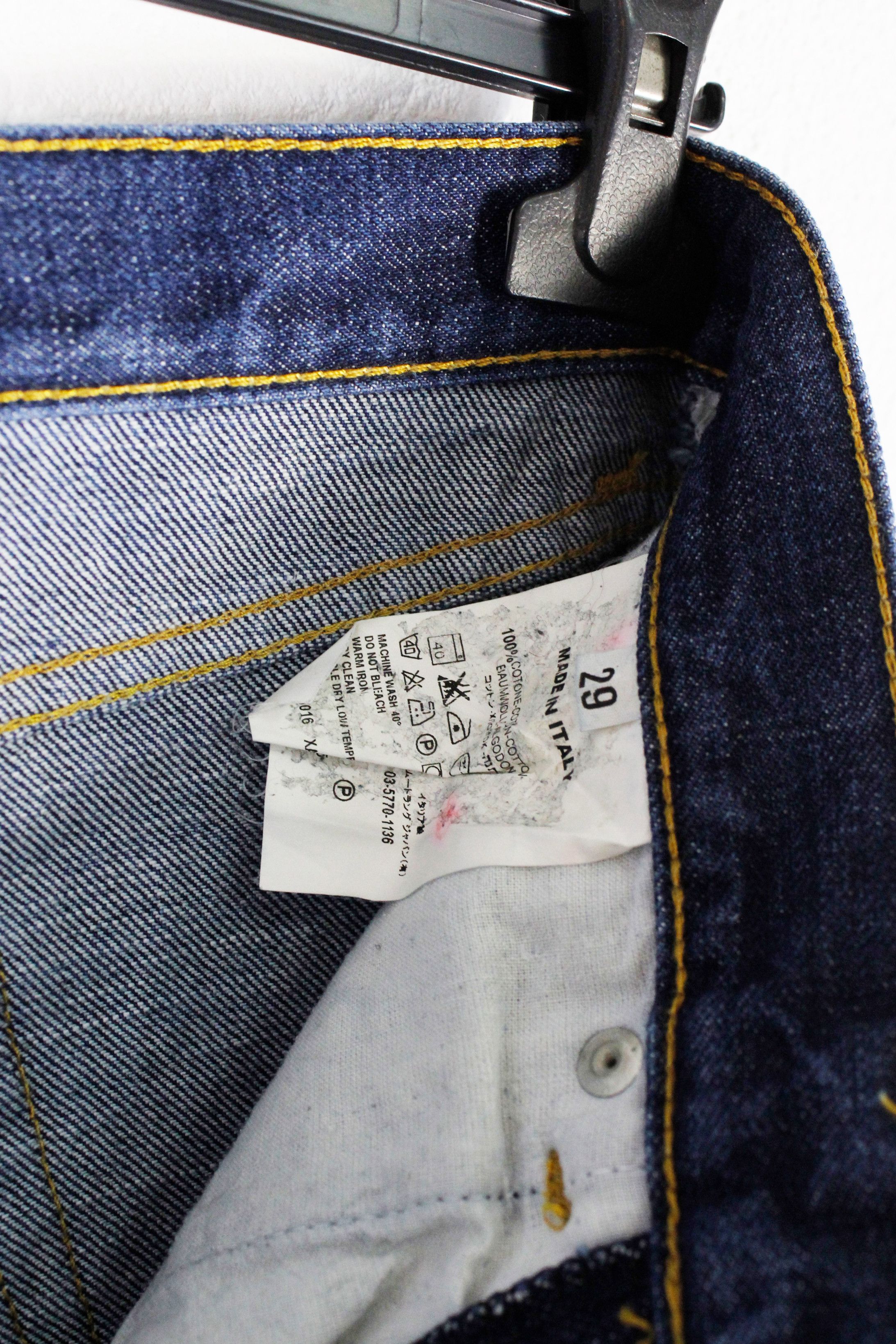 Helmut Lang × Vintage Archive Helmut Lang Classic Low Waist Cropped Denim Jeans Size US 29 - 7 Thumbnail