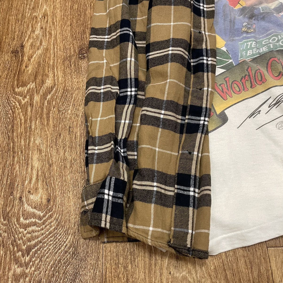 Vintage Vintage 90s Plaid Chore Coat Oversized Baggy Grunge Tan S Size US S / EU 44-46 / 1 - 4 Thumbnail