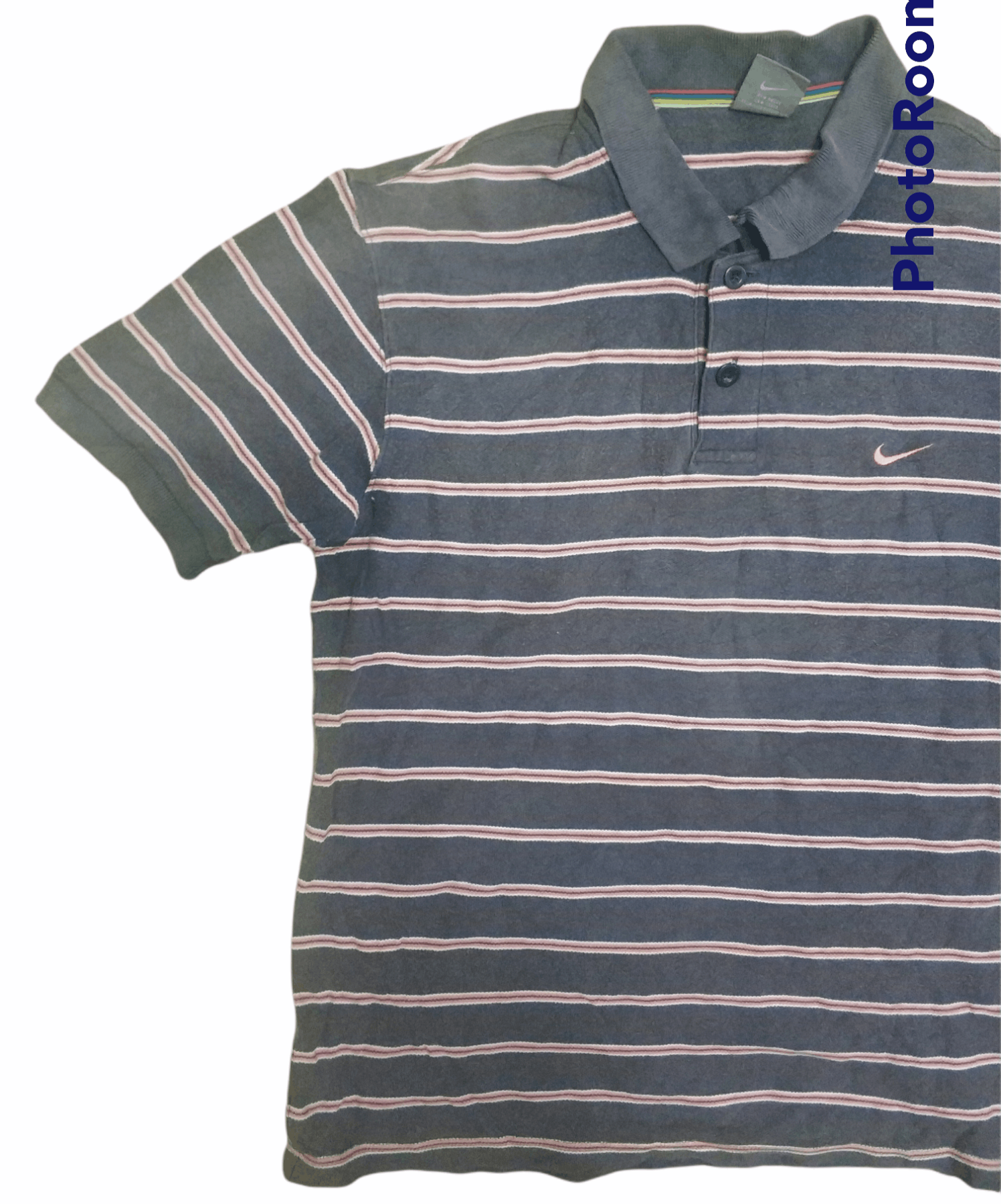 Nike 🔥Vintage Stripe Nike Polo Tees Size US M / EU 48-50 / 2 - 2 Thumbnail