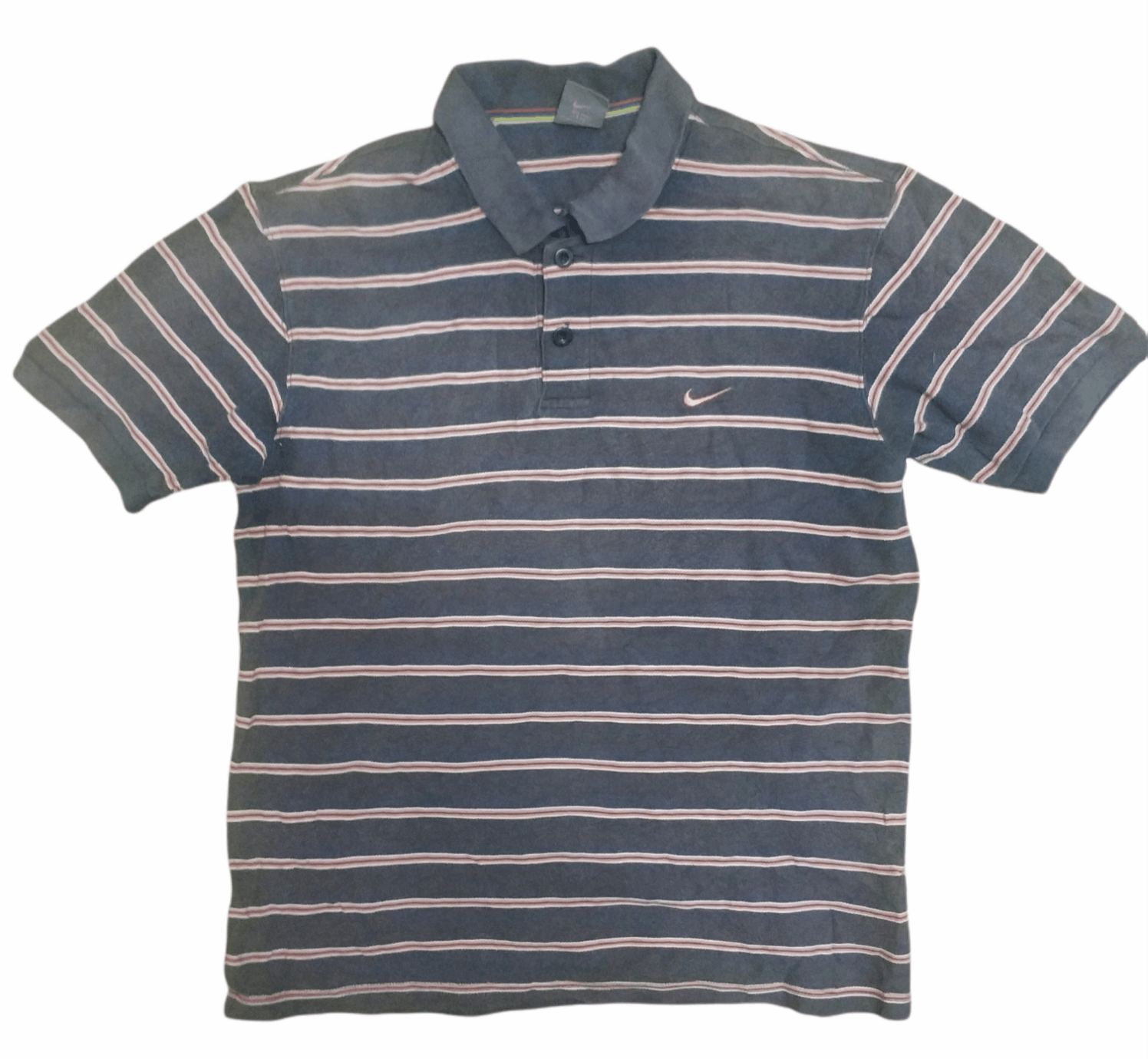 Nike 🔥Vintage Stripe Nike Polo Tees Size US M / EU 48-50 / 2 - 1 Thumbnail