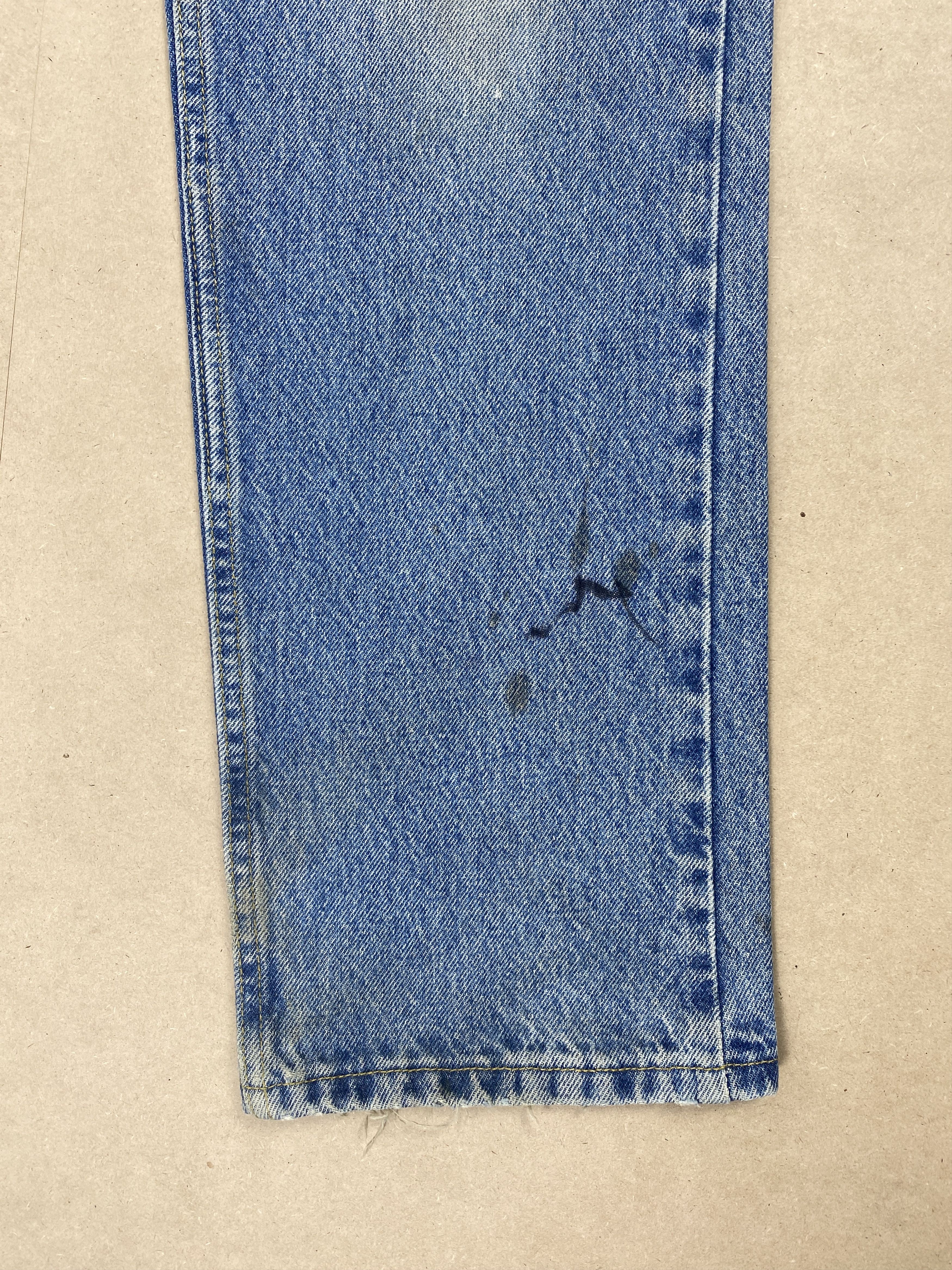 Lee Vintage Lee Straight Cut Distressed Mid Wash Jeans Size US 35 - 4 Thumbnail