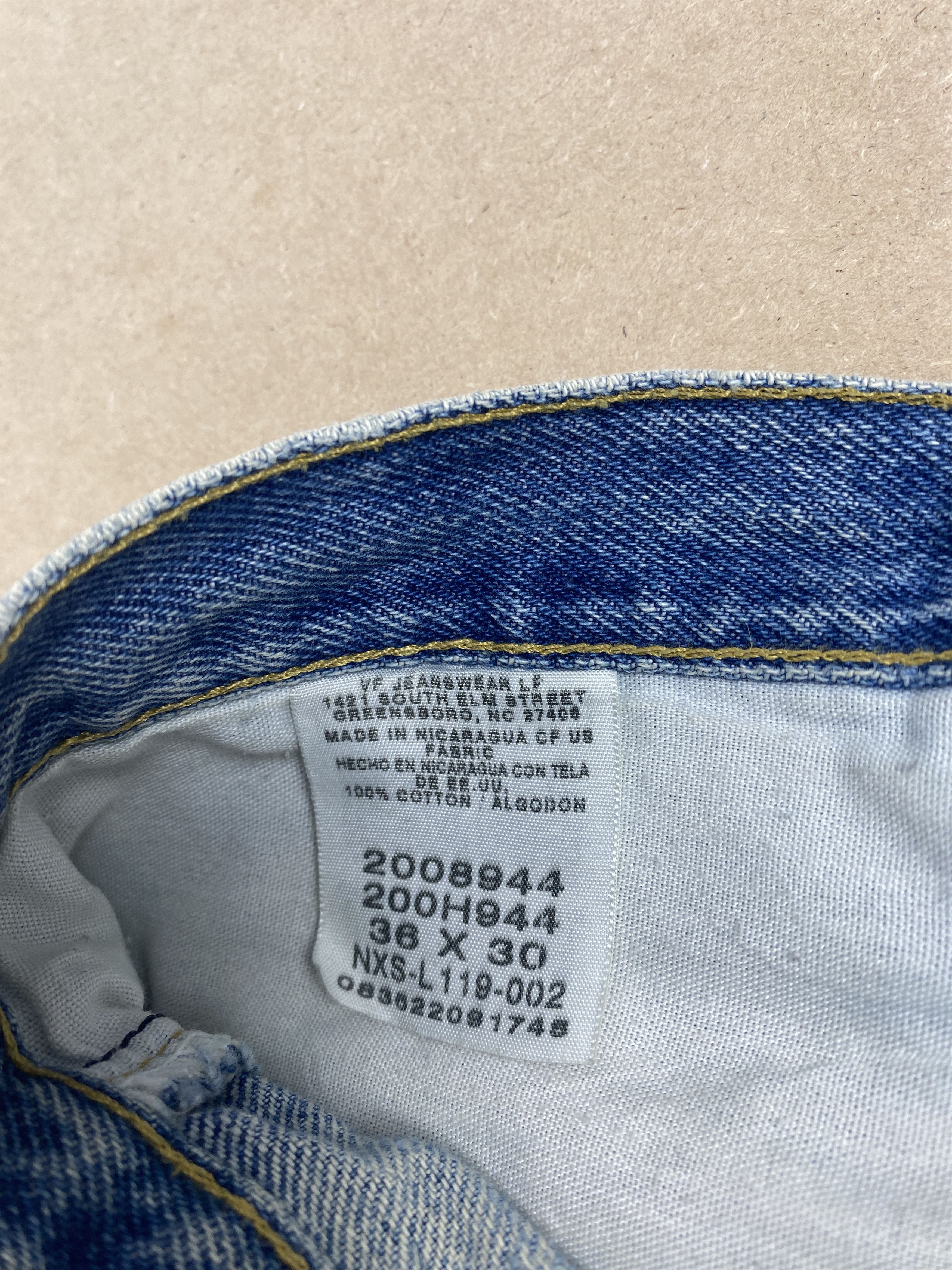 Lee Vintage Lee Straight Cut Distressed Mid Wash Jeans Size US 35 - 11 Thumbnail