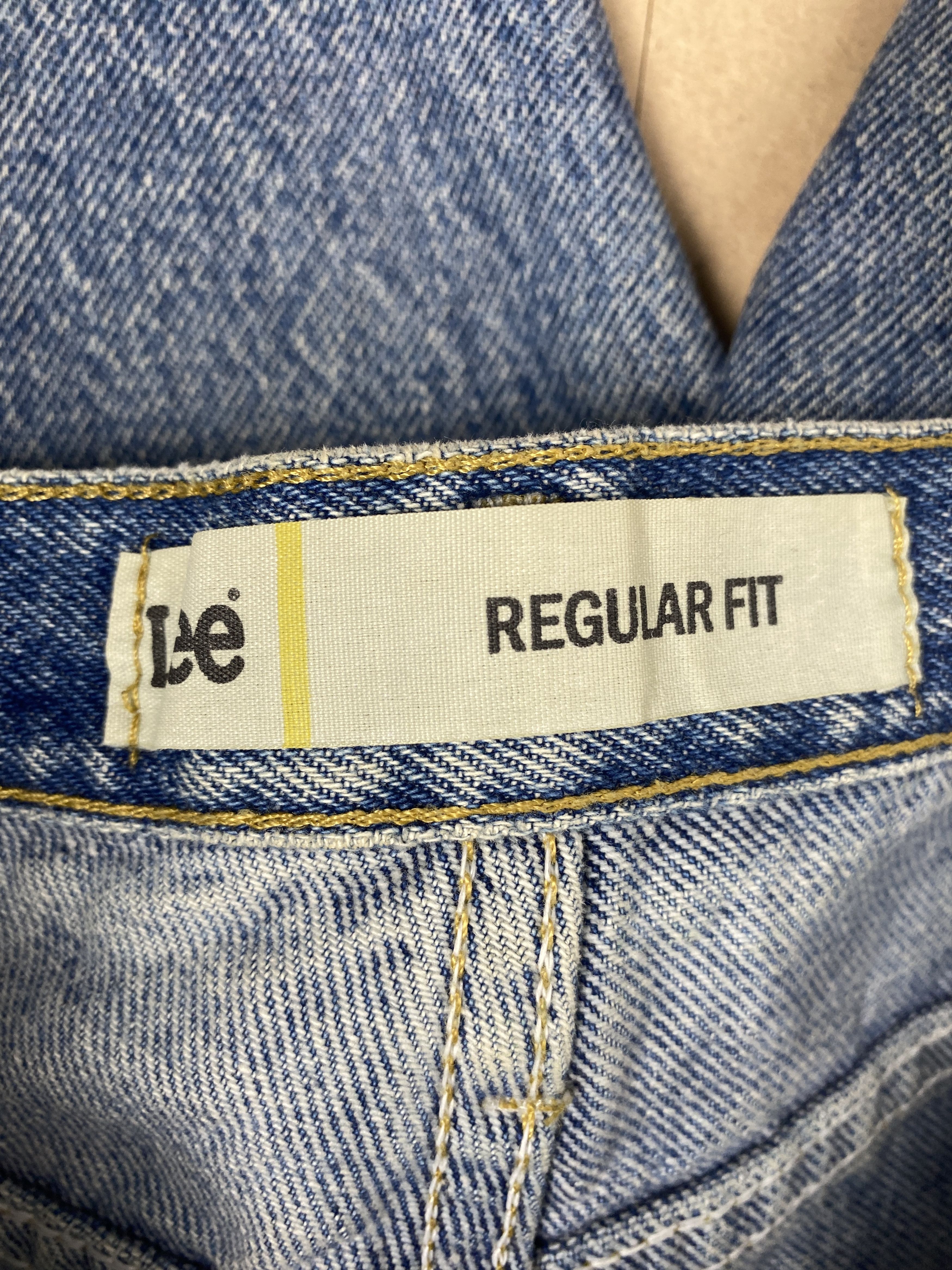 Lee Vintage Lee Straight Cut Distressed Mid Wash Jeans Size US 35 - 10 Thumbnail