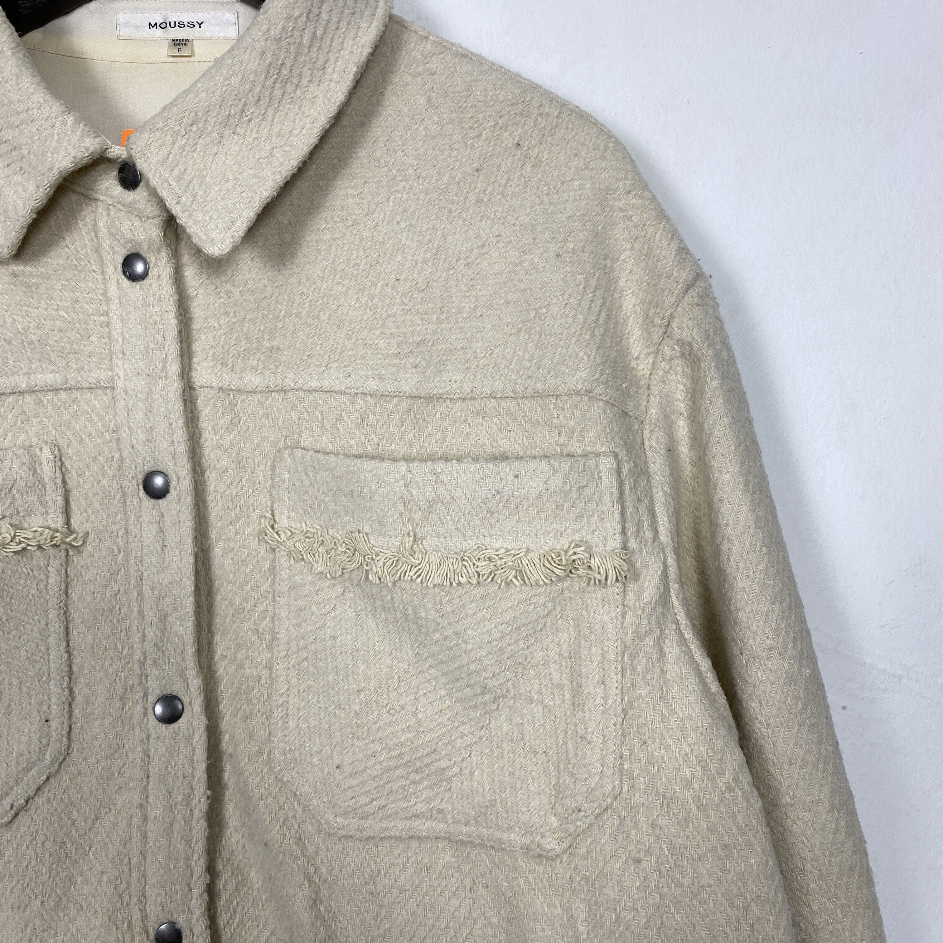 MOUSSY Vintage Moussy Wool Knitware Button Jacket J0204 Size US S / EU 44-46 / 1 - 3 Thumbnail