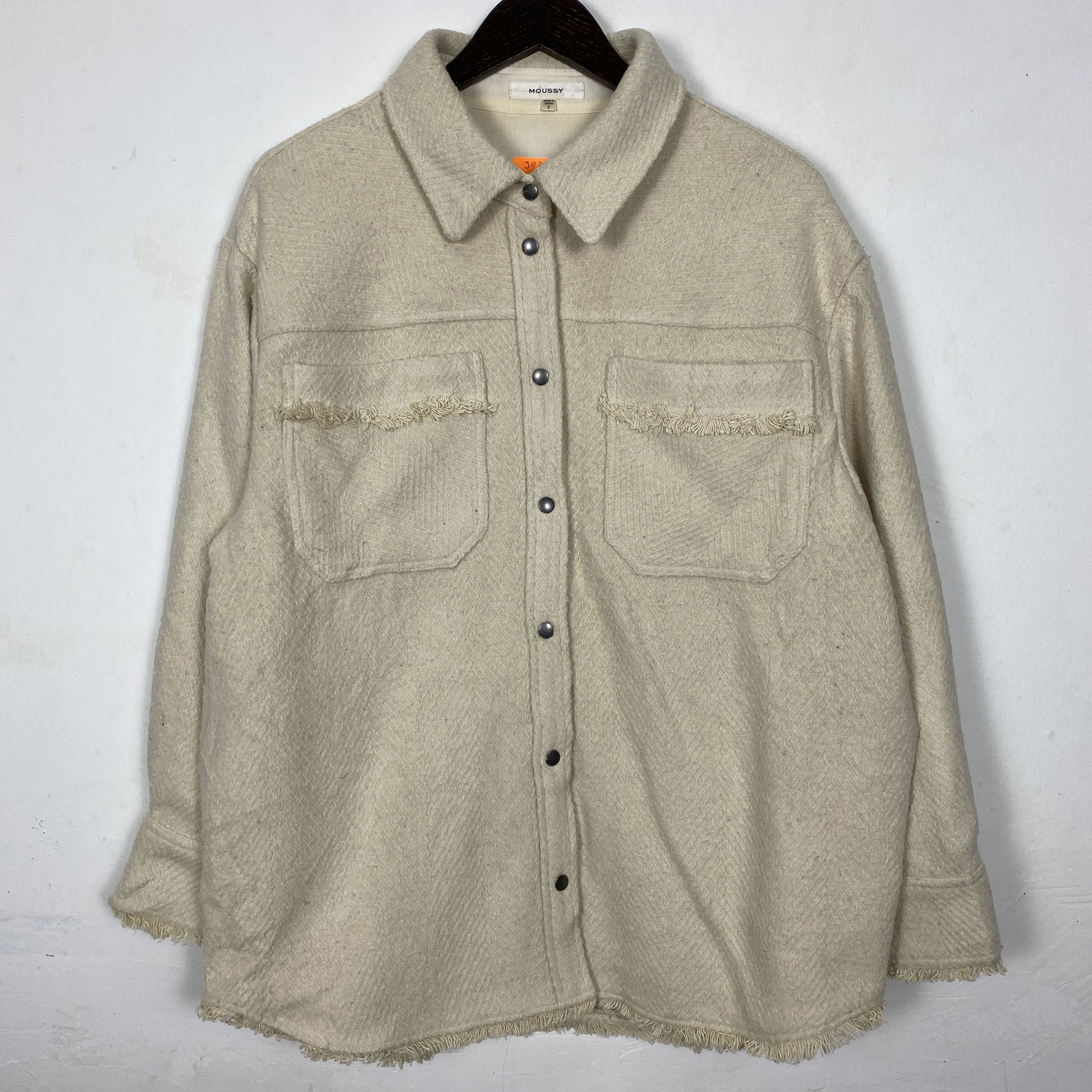 MOUSSY Vintage Moussy Wool Knitware Button Jacket J0204 Size US S / EU 44-46 / 1 - 1 Thumbnail