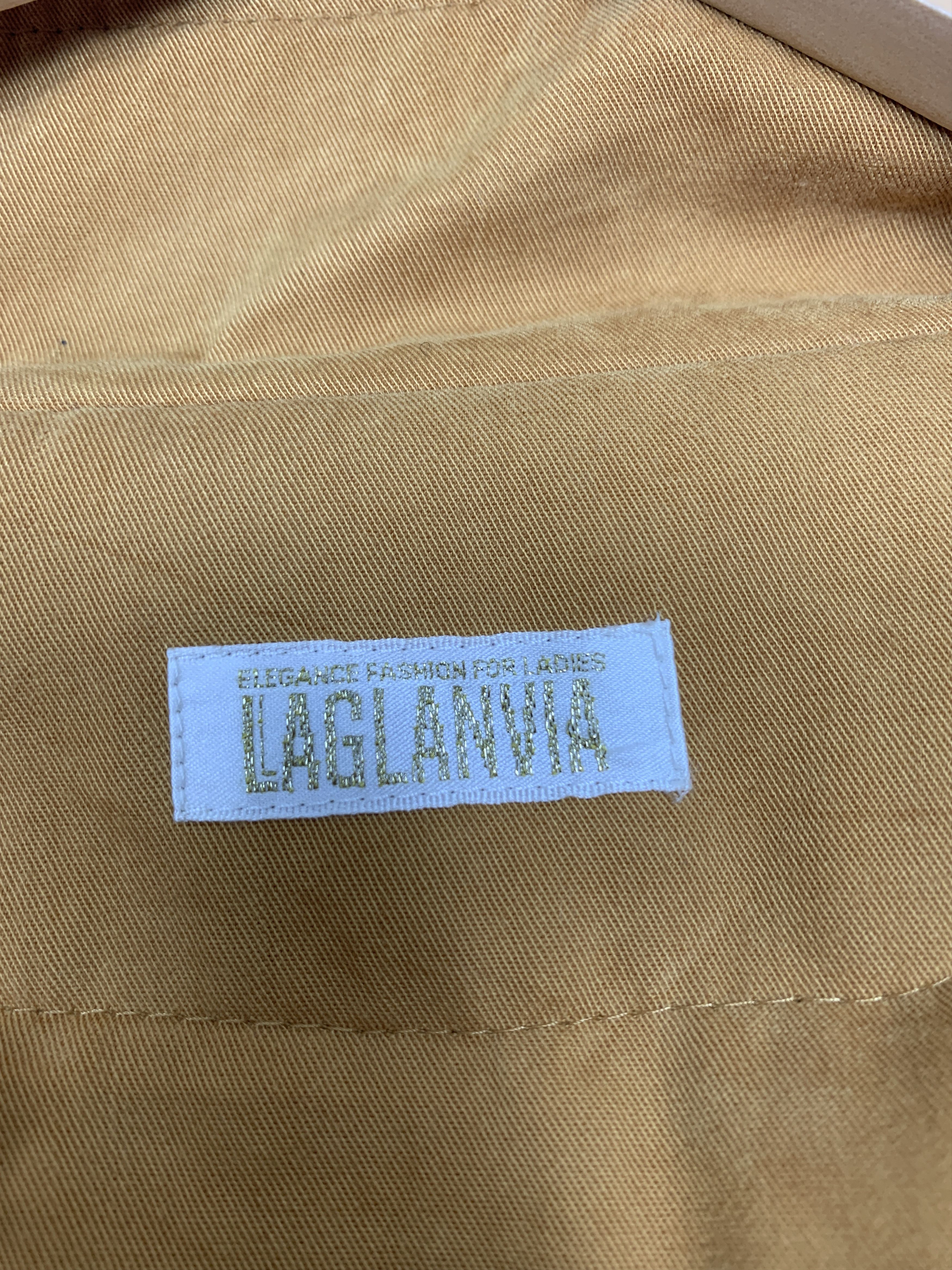 Japanese Brand Vintage Laglanvia Zip Up Quilted Lining Long jacket J1438 Size 3XL / US 20-22 - 9 Thumbnail