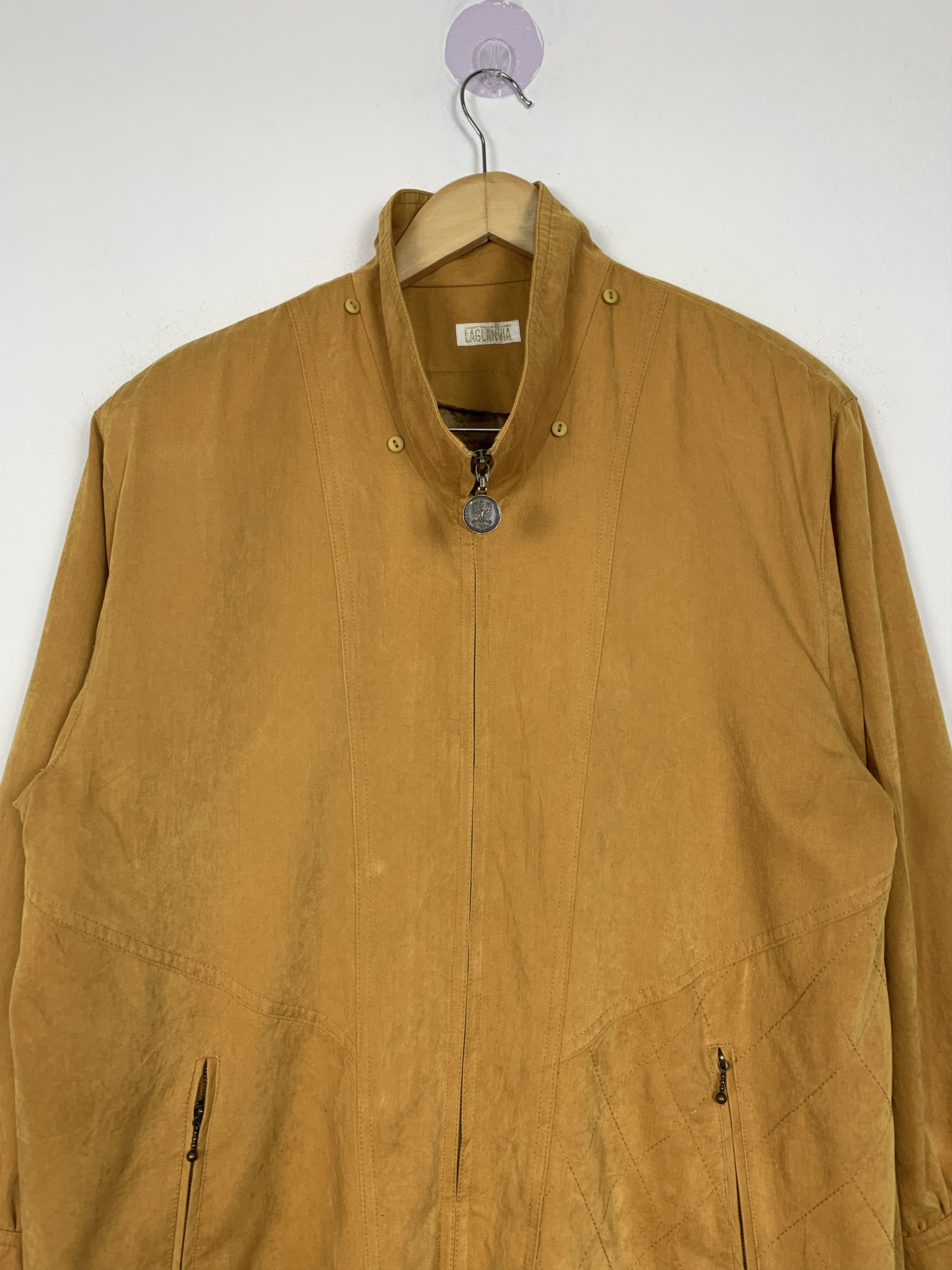 Japanese Brand Vintage Laglanvia Zip Up Quilted Lining Long jacket J1438 Size 3XL / US 20-22 - 2 Thumbnail
