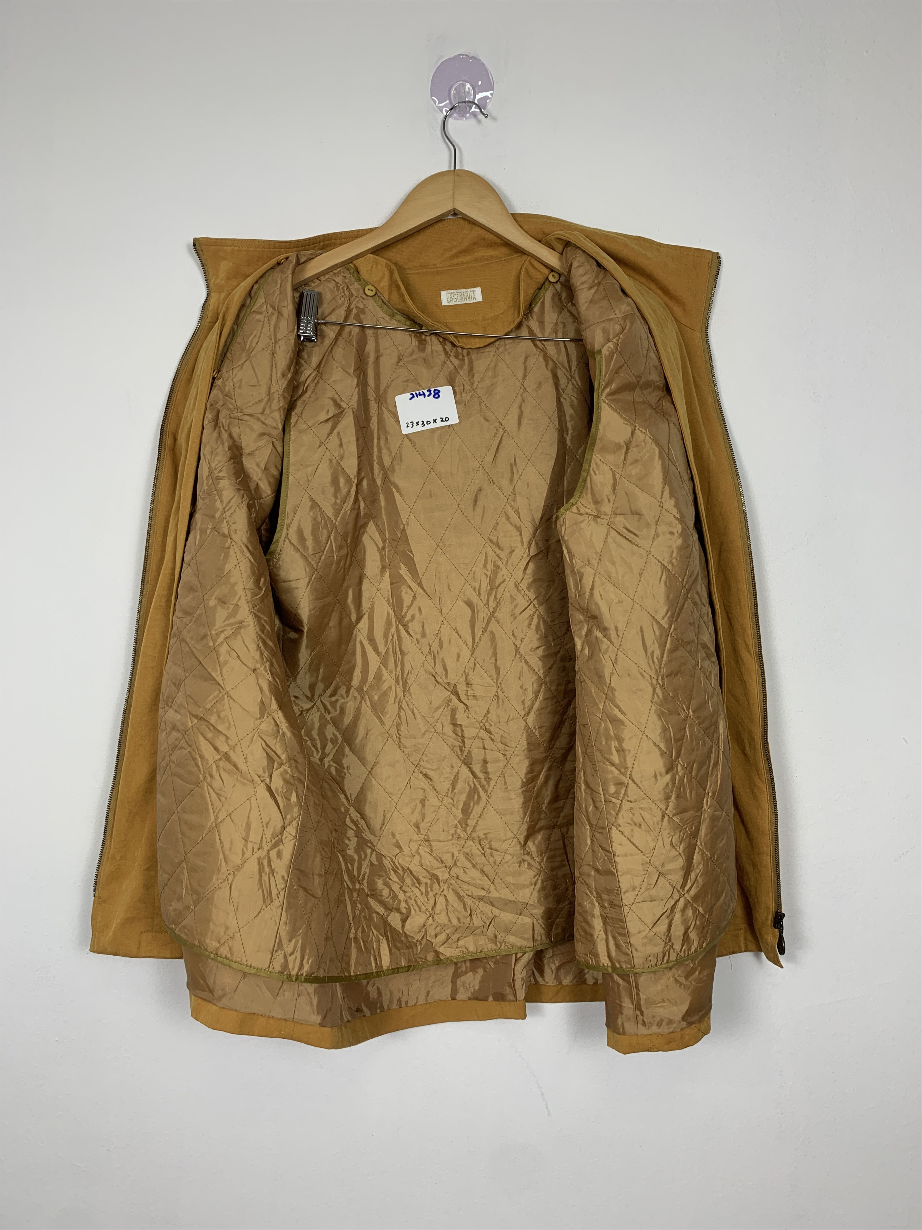 Japanese Brand Vintage Laglanvia Zip Up Quilted Lining Long jacket J1438 Size 3XL / US 20-22 - 8 Thumbnail