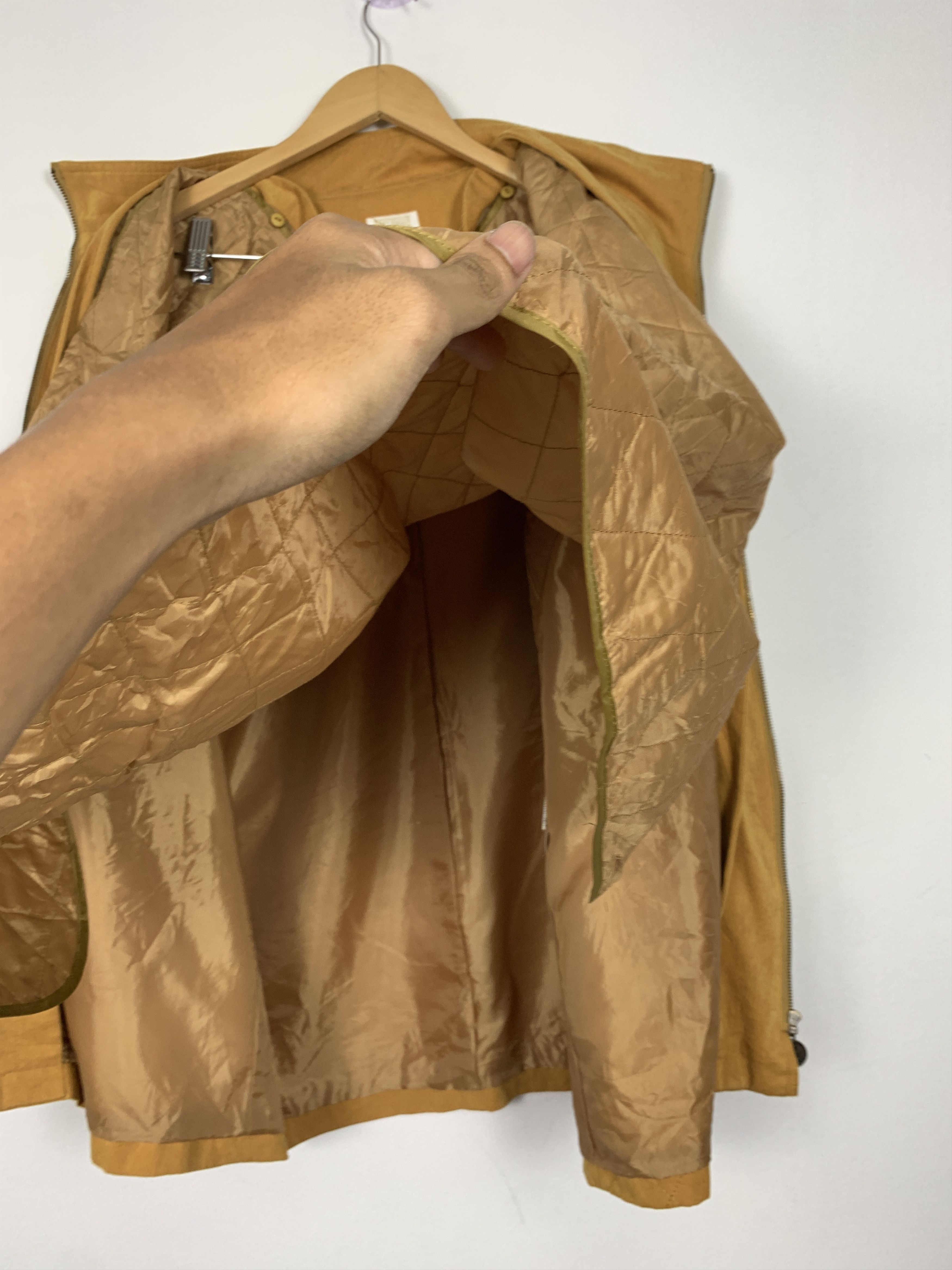 Japanese Brand Vintage Laglanvia Zip Up Quilted Lining Long jacket J1438 Size 3XL / US 20-22 - 10 Thumbnail