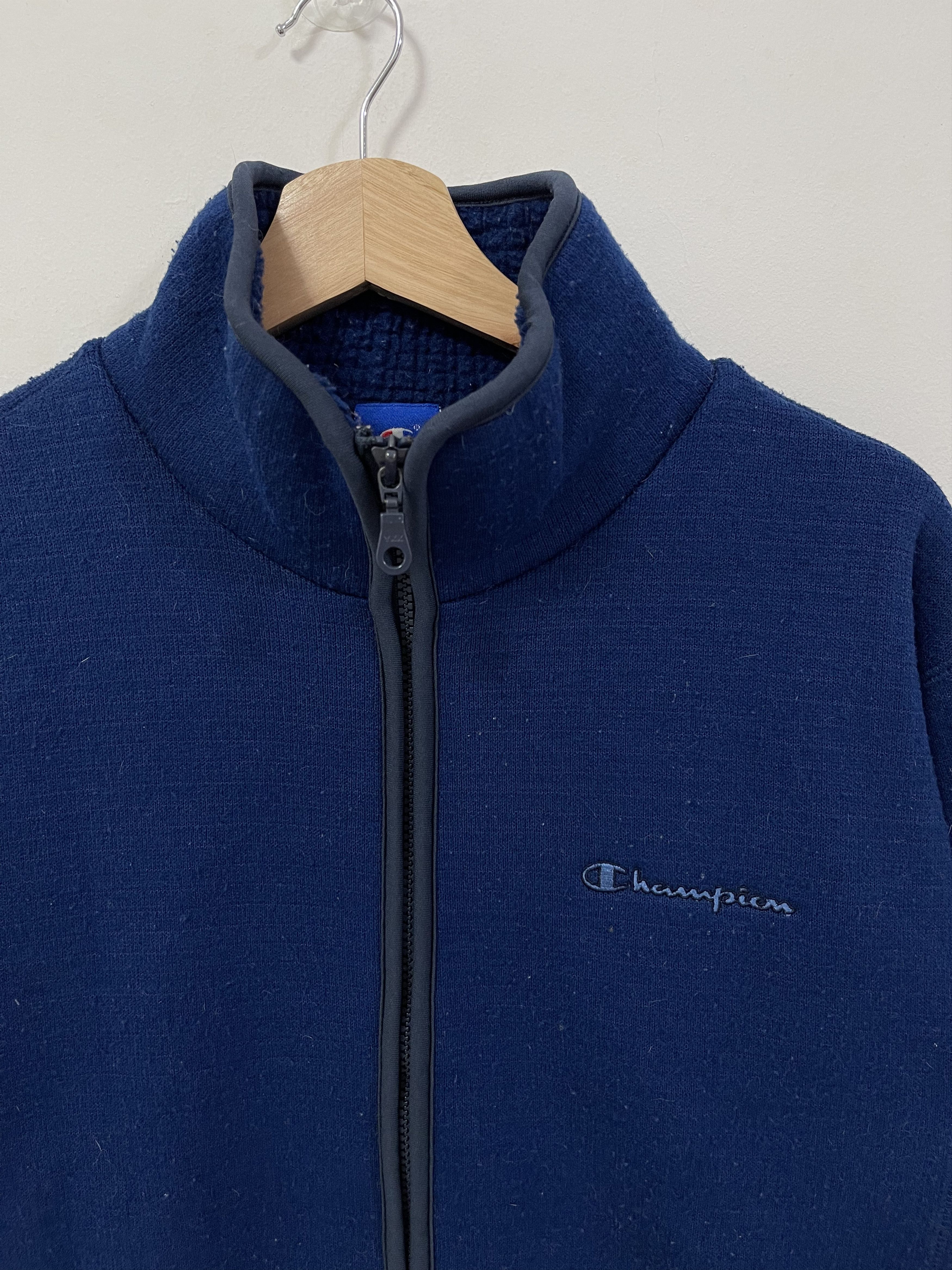 Champion × Vintage Vintage Champion Mini Logo Embroidered Zip Up Size US S / EU 44-46 / 1 - 2 Thumbnail