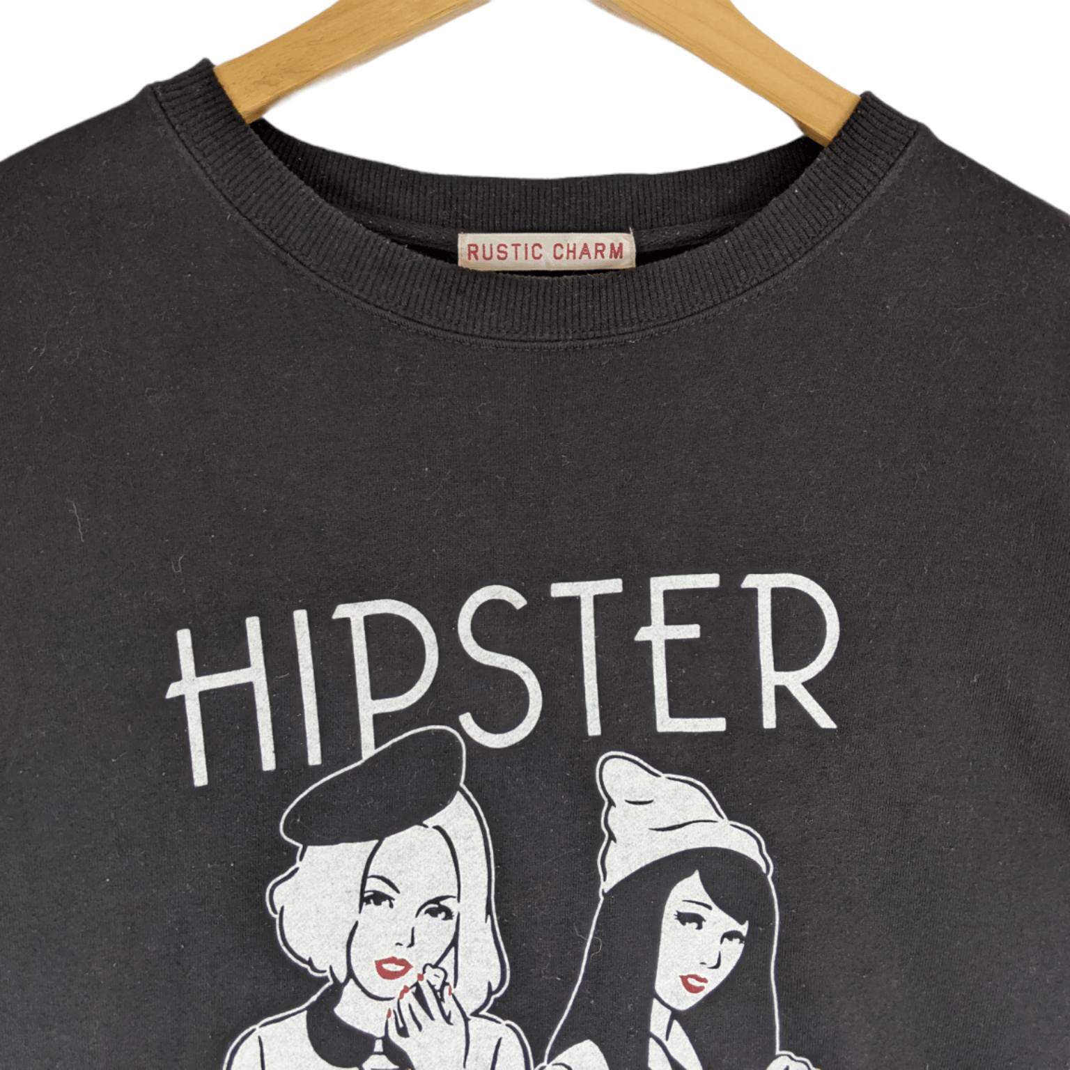 Japanese Brand RUSTIC CHARM Hipster Punk Gothic Harajuku Jumper Sweatshirt Size XL / US 12-14 / IT 48-50 - 5 Thumbnail