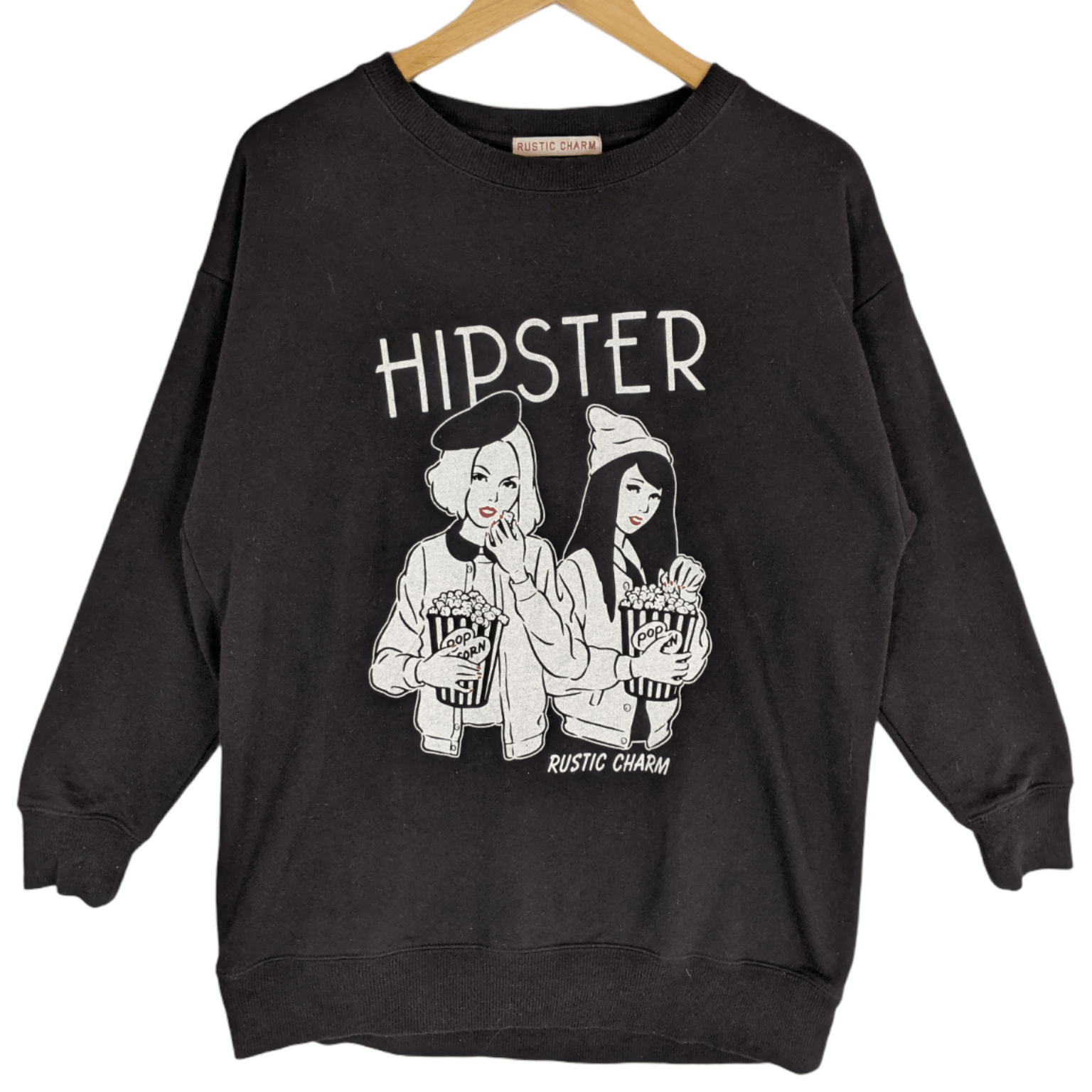 Japanese Brand RUSTIC CHARM Hipster Punk Gothic Harajuku Jumper Sweatshirt Size XL / US 12-14 / IT 48-50 - 2 Thumbnail