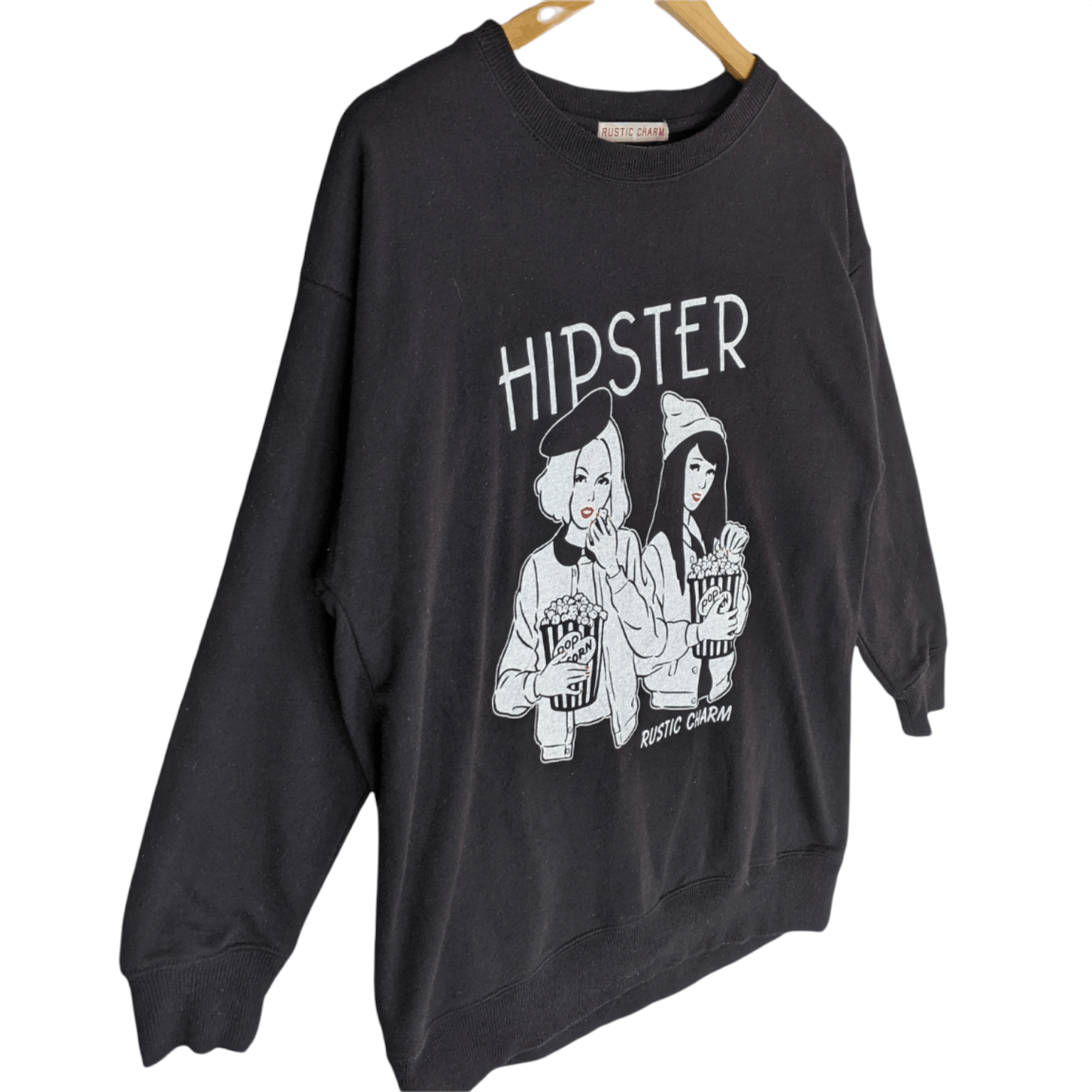 Japanese Brand RUSTIC CHARM Hipster Punk Gothic Harajuku Jumper Sweatshirt Size XL / US 12-14 / IT 48-50 - 3 Thumbnail