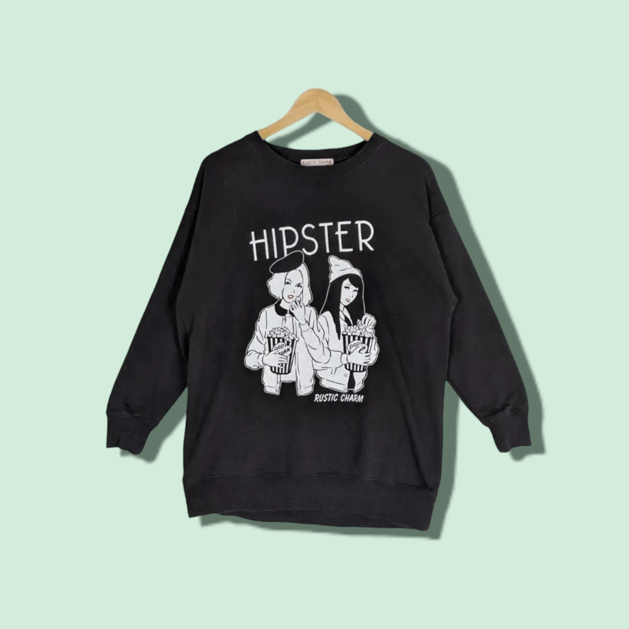 Japanese Brand RUSTIC CHARM Hipster Punk Gothic Harajuku Jumper Sweatshirt Size XL / US 12-14 / IT 48-50 - 1 Thumbnail