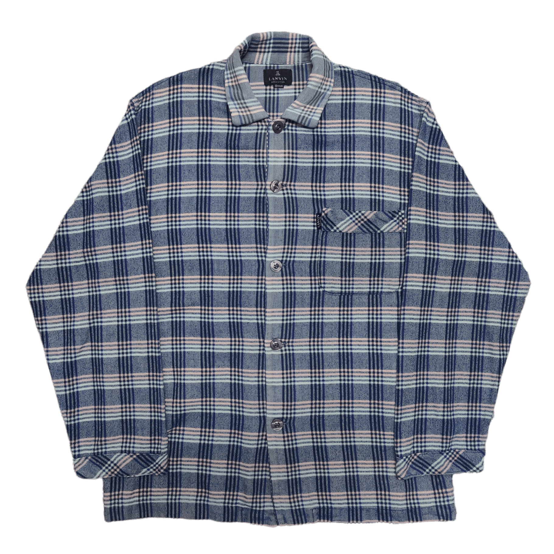 Vintage Lanvin Collection Button Up Flannel