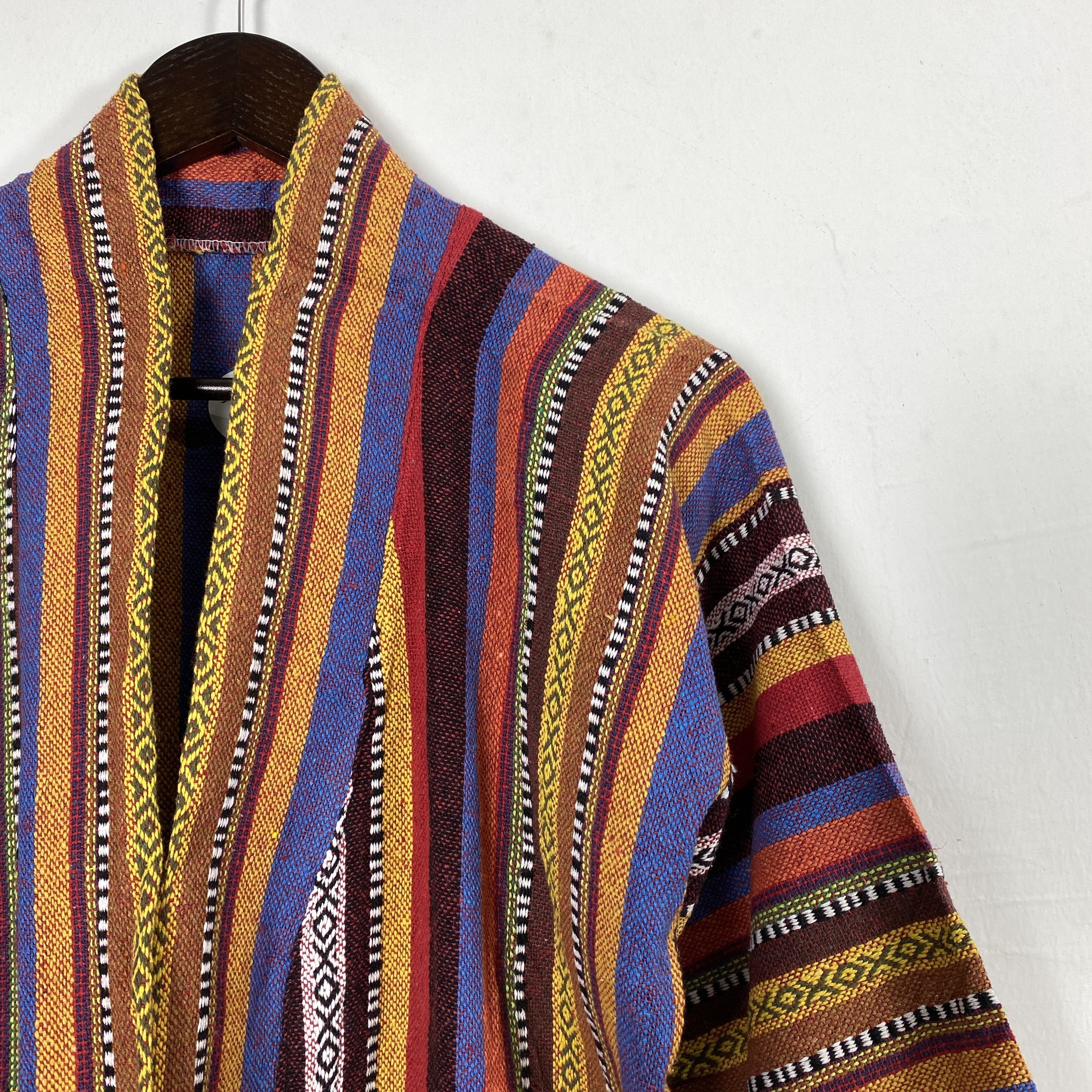 Native Vintage Tribal Native Woven Kimono J0152 Size US S / EU 44-46 / 1 - 3 Thumbnail