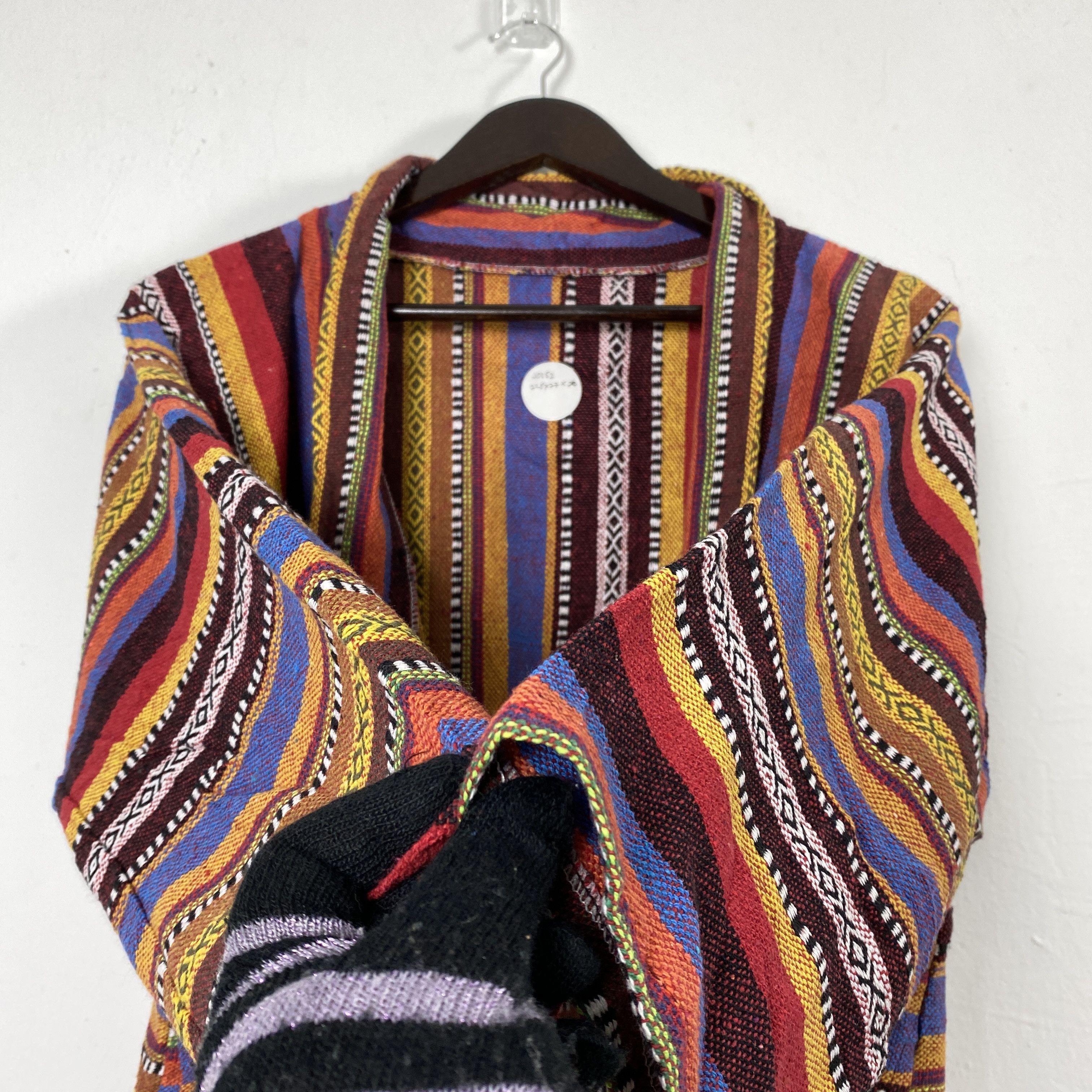 Native Vintage Tribal Native Woven Kimono J0152 Size US S / EU 44-46 / 1 - 10 Thumbnail