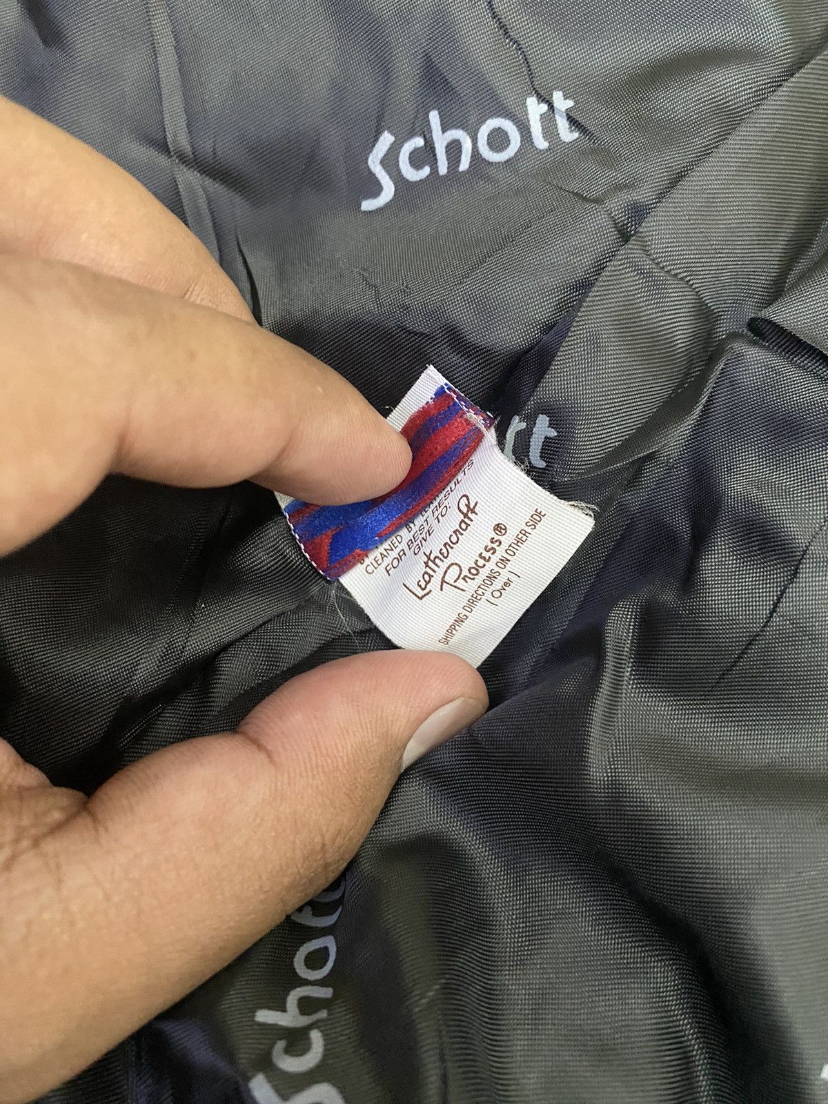 Schott × Vintage RARE VINTAGE GOOSE FEATHERS SCHOTT DOWN PUFFER JACKET Size US M / EU 48-50 / 2 - 7 Thumbnail