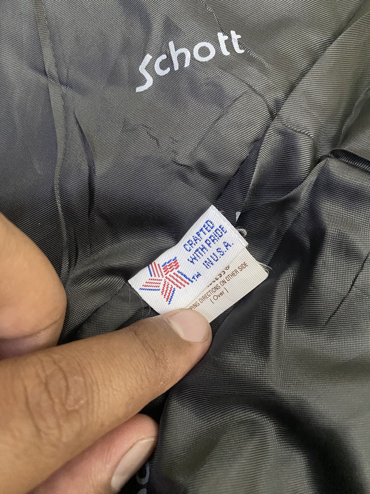 Schott × Vintage RARE VINTAGE GOOSE FEATHERS SCHOTT DOWN PUFFER JACKET Size US M / EU 48-50 / 2 - 8 Thumbnail