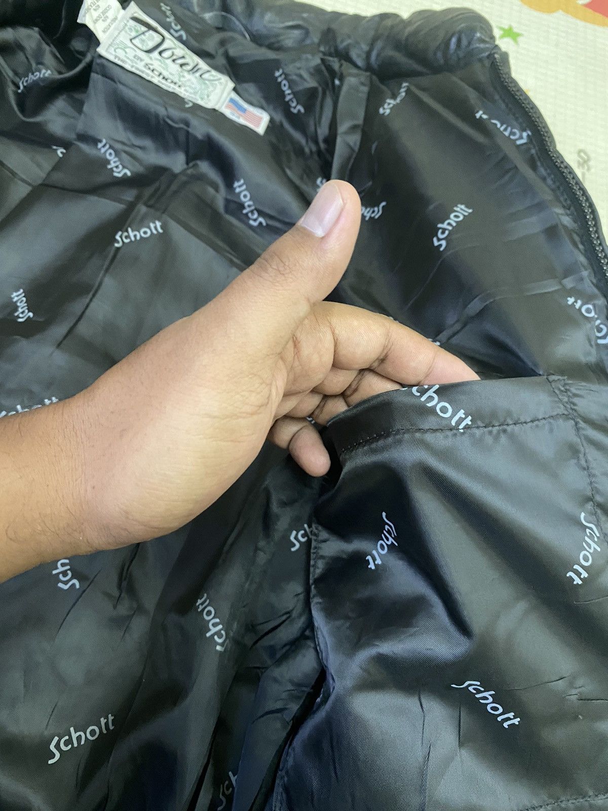 Schott × Vintage RARE VINTAGE GOOSE FEATHERS SCHOTT DOWN PUFFER JACKET Size US M / EU 48-50 / 2 - 9 Thumbnail