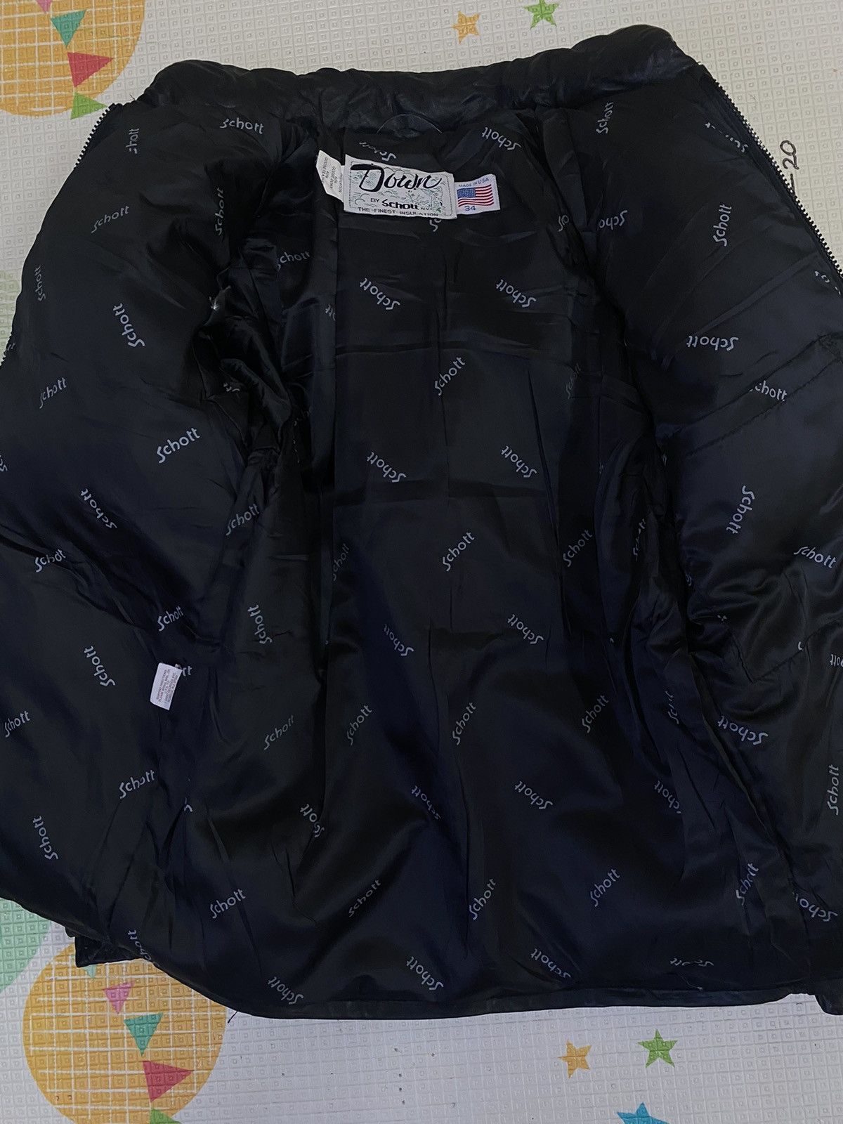 Schott × Vintage RARE VINTAGE GOOSE FEATHERS SCHOTT DOWN PUFFER JACKET Size US M / EU 48-50 / 2 - 5 Thumbnail