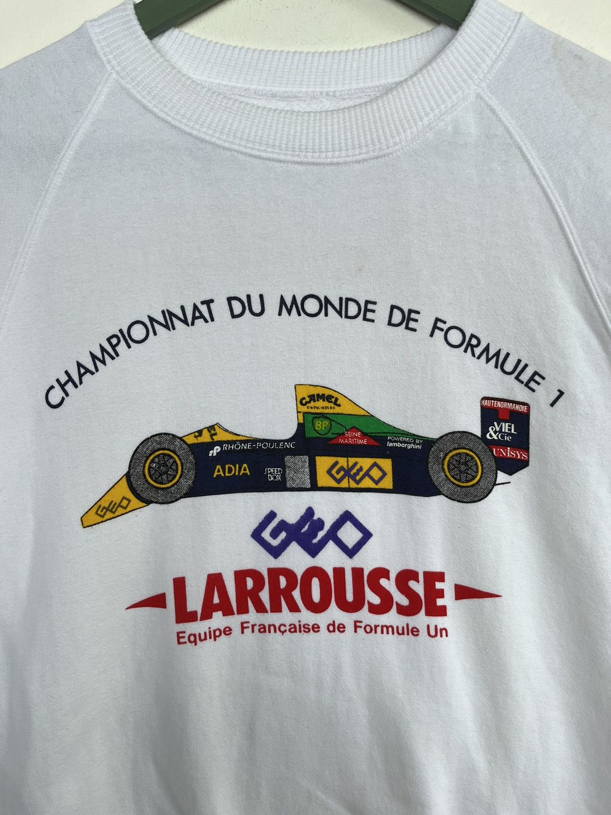 Formula 1 × Lamborghini VERRY RARE‼️80s Larrousse Formula 1 Racing Team Sweatshirt Size US M / EU 48-50 / 2 - 3 Thumbnail