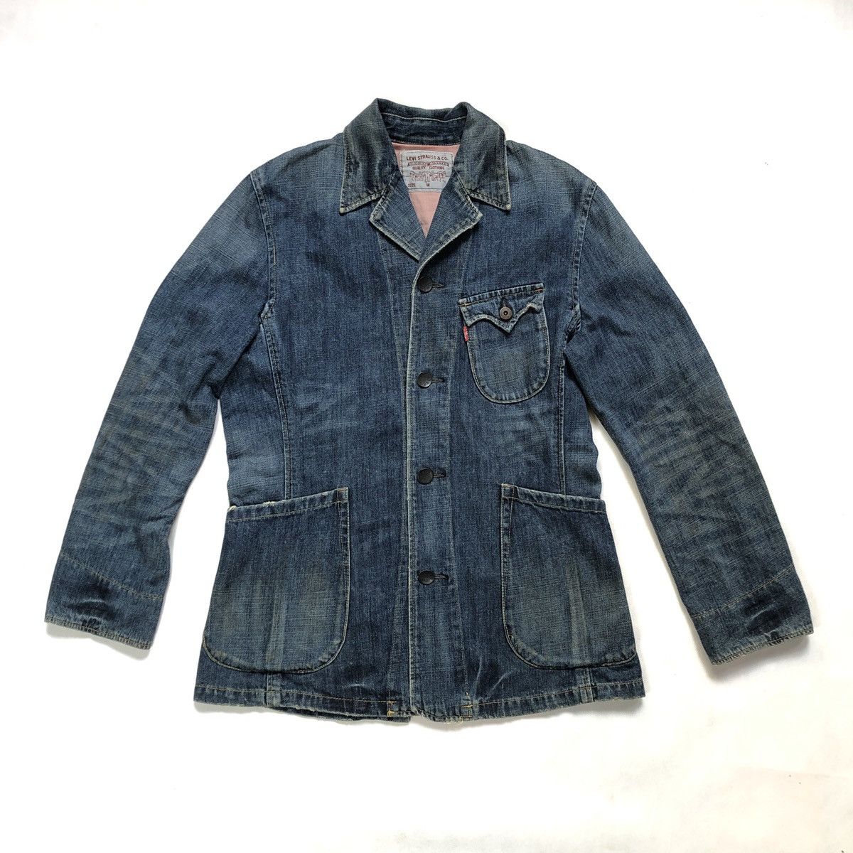 Levi's Vintage Levi’s Workwear Chore Denim Coat Jacket Size US M / EU 48-50 / 2 - 1 Thumbnail
