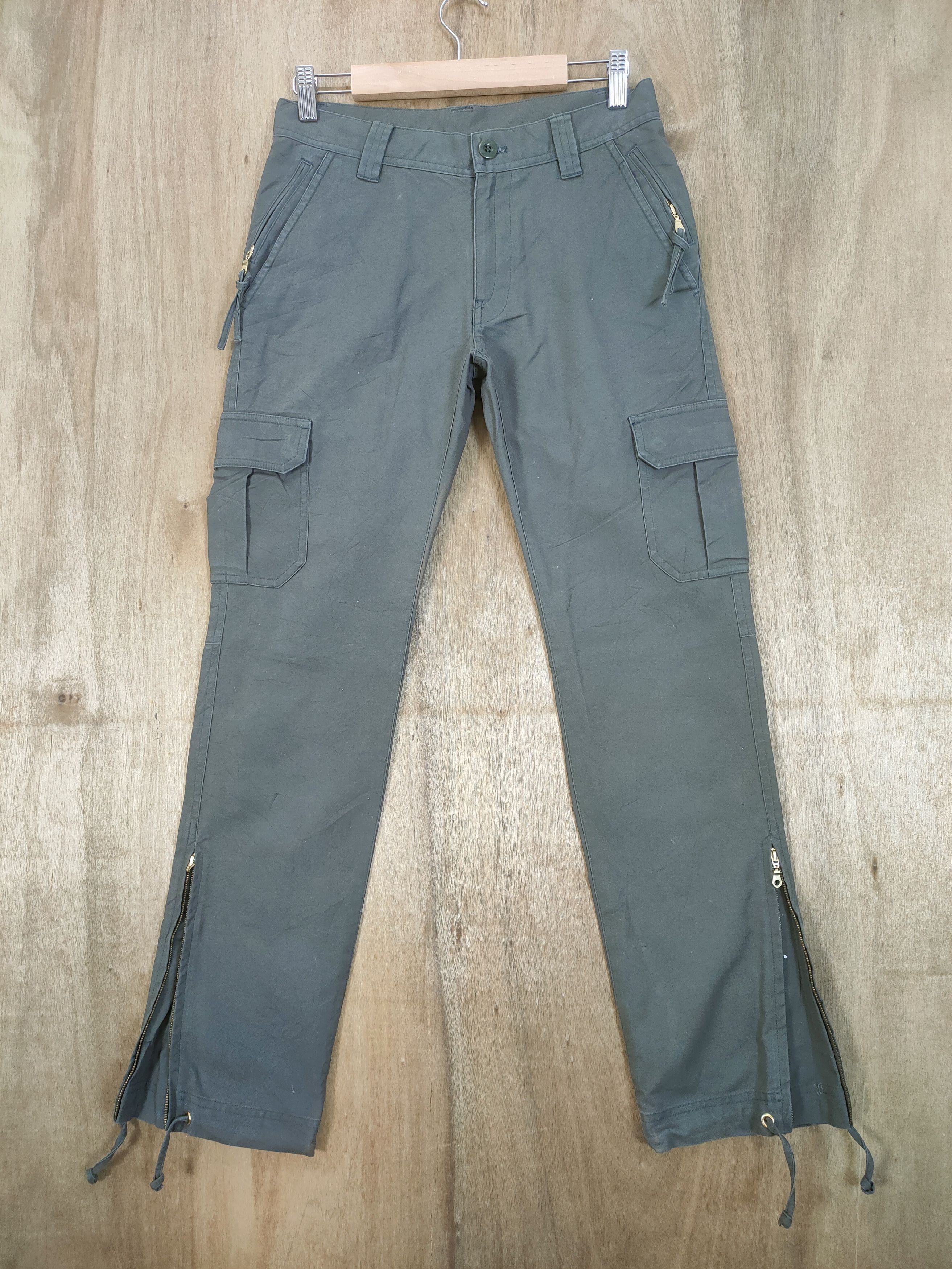 Japanese Brand PEARLY GATES CARGO PANTS ZIPPER LEG Size US 26 / EU 42 - 1 Thumbnail