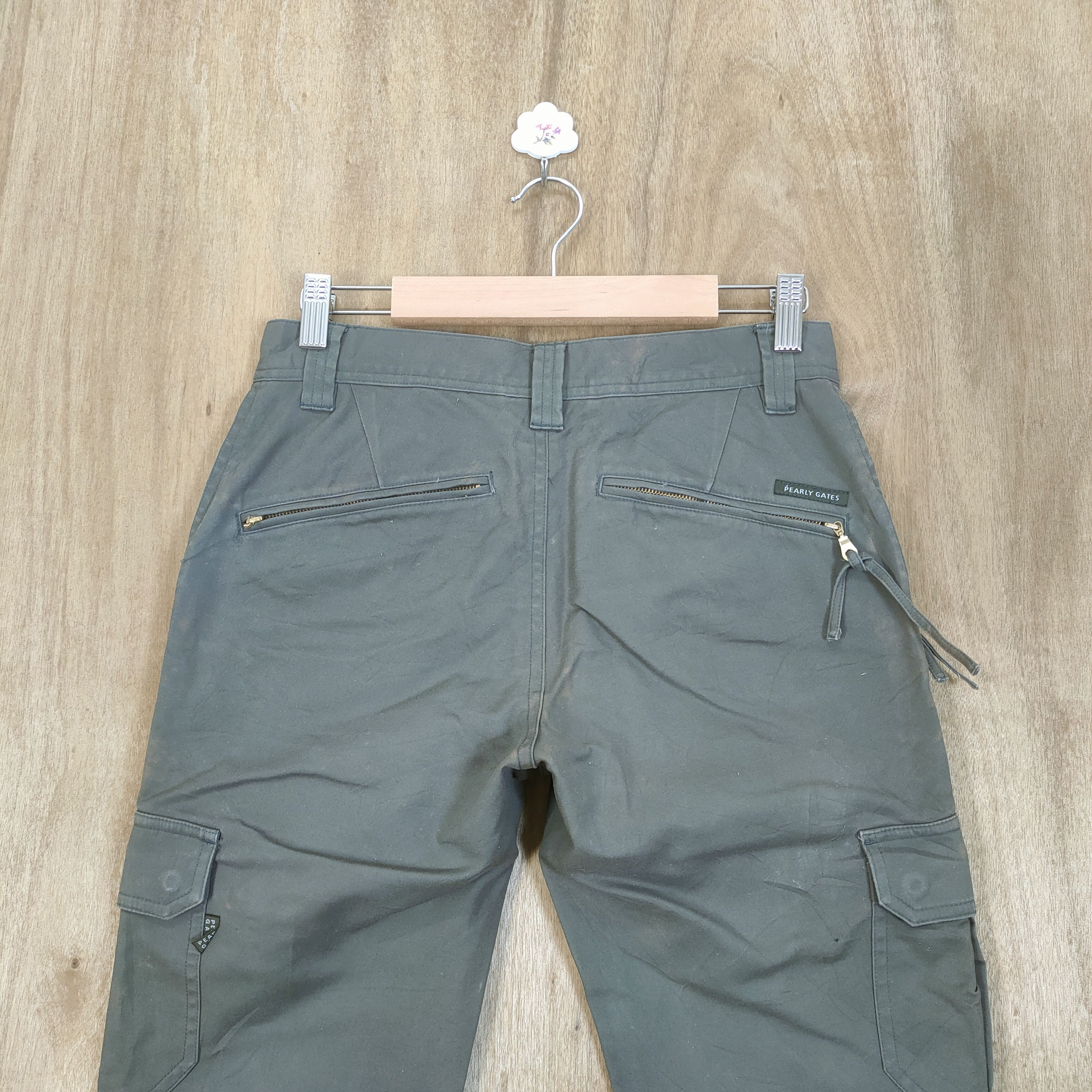 Japanese Brand PEARLY GATES CARGO PANTS ZIPPER LEG Size US 26 / EU 42 - 9 Thumbnail