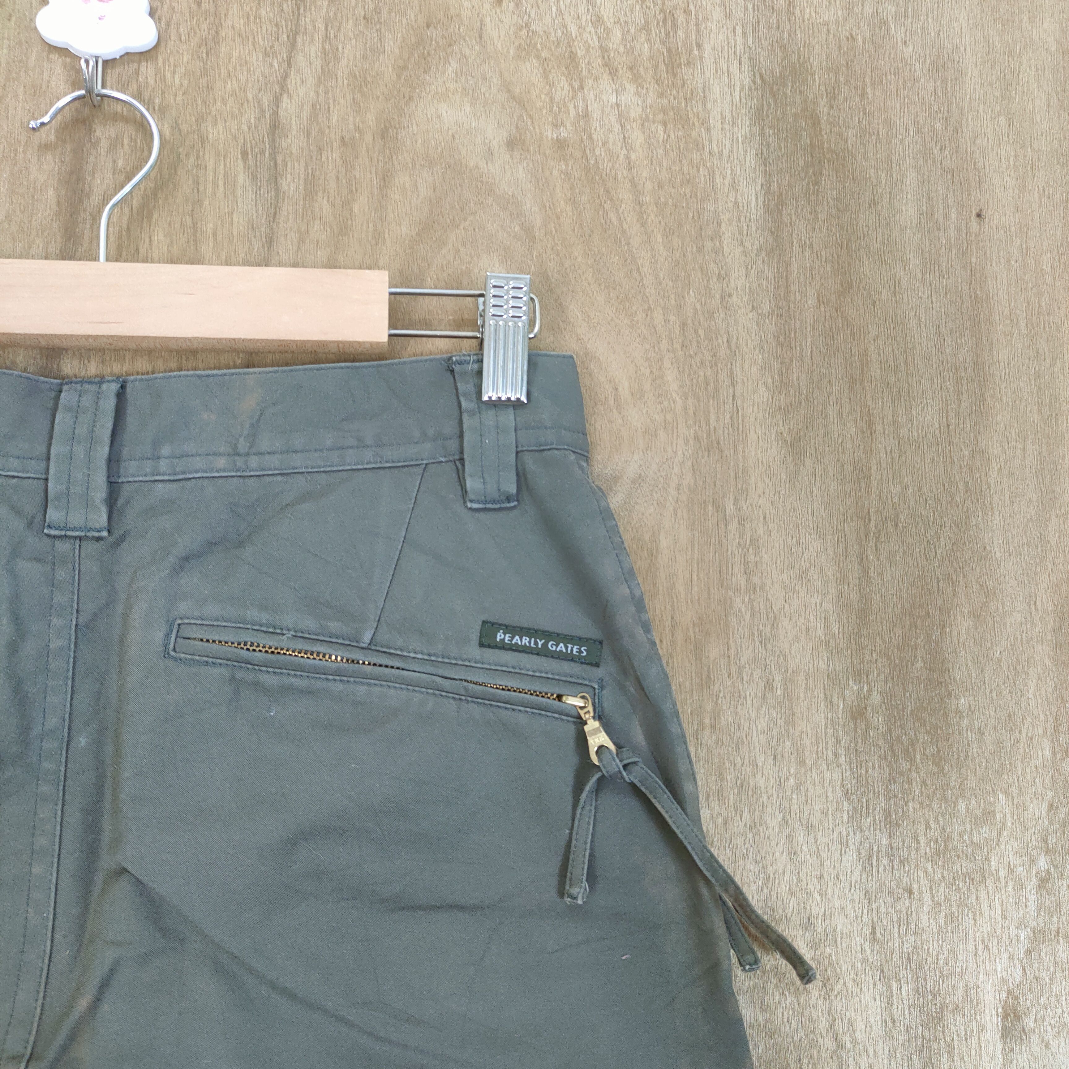 Japanese Brand PEARLY GATES CARGO PANTS ZIPPER LEG Size US 26 / EU 42 - 10 Thumbnail