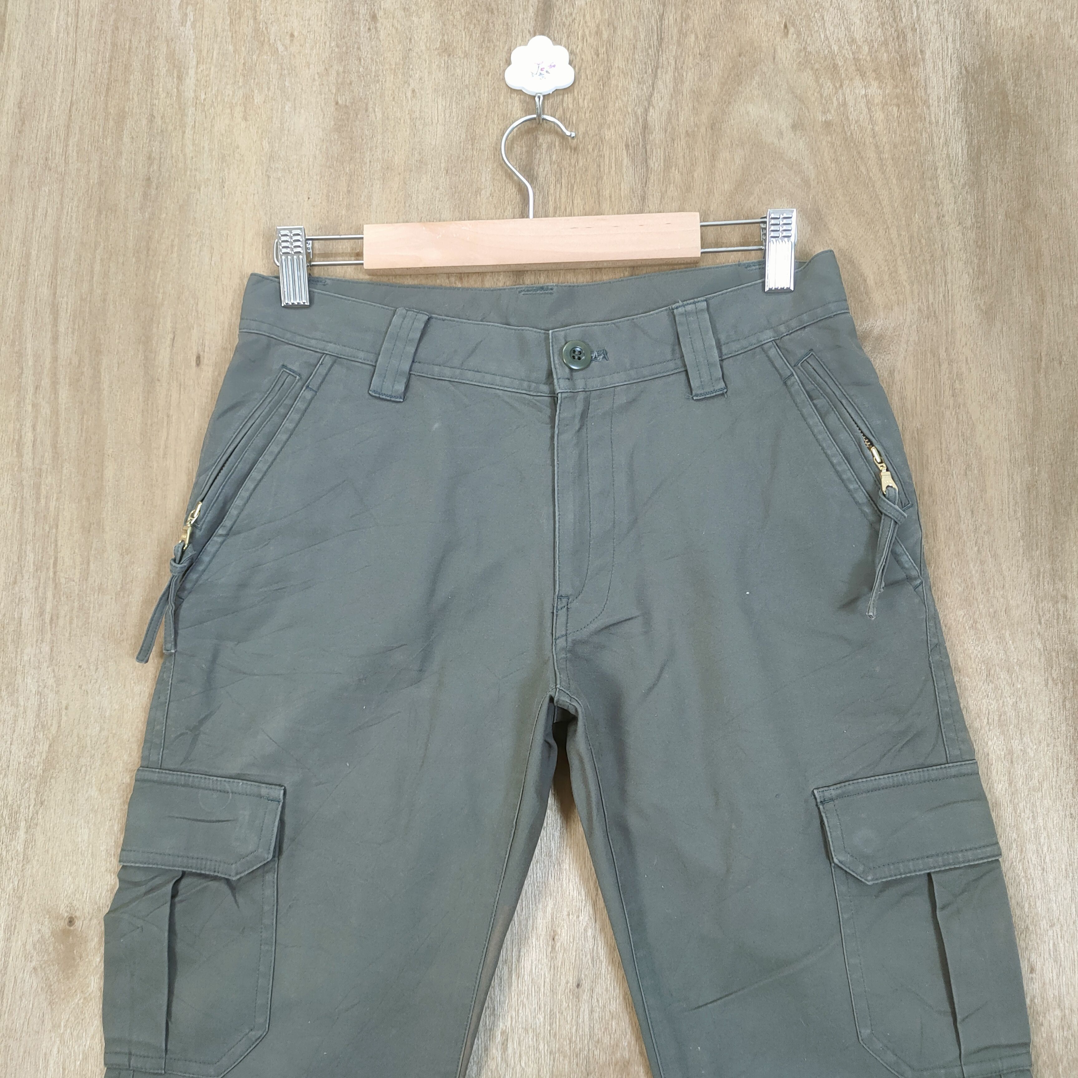 Japanese Brand PEARLY GATES CARGO PANTS ZIPPER LEG Size US 26 / EU 42 - 2 Thumbnail