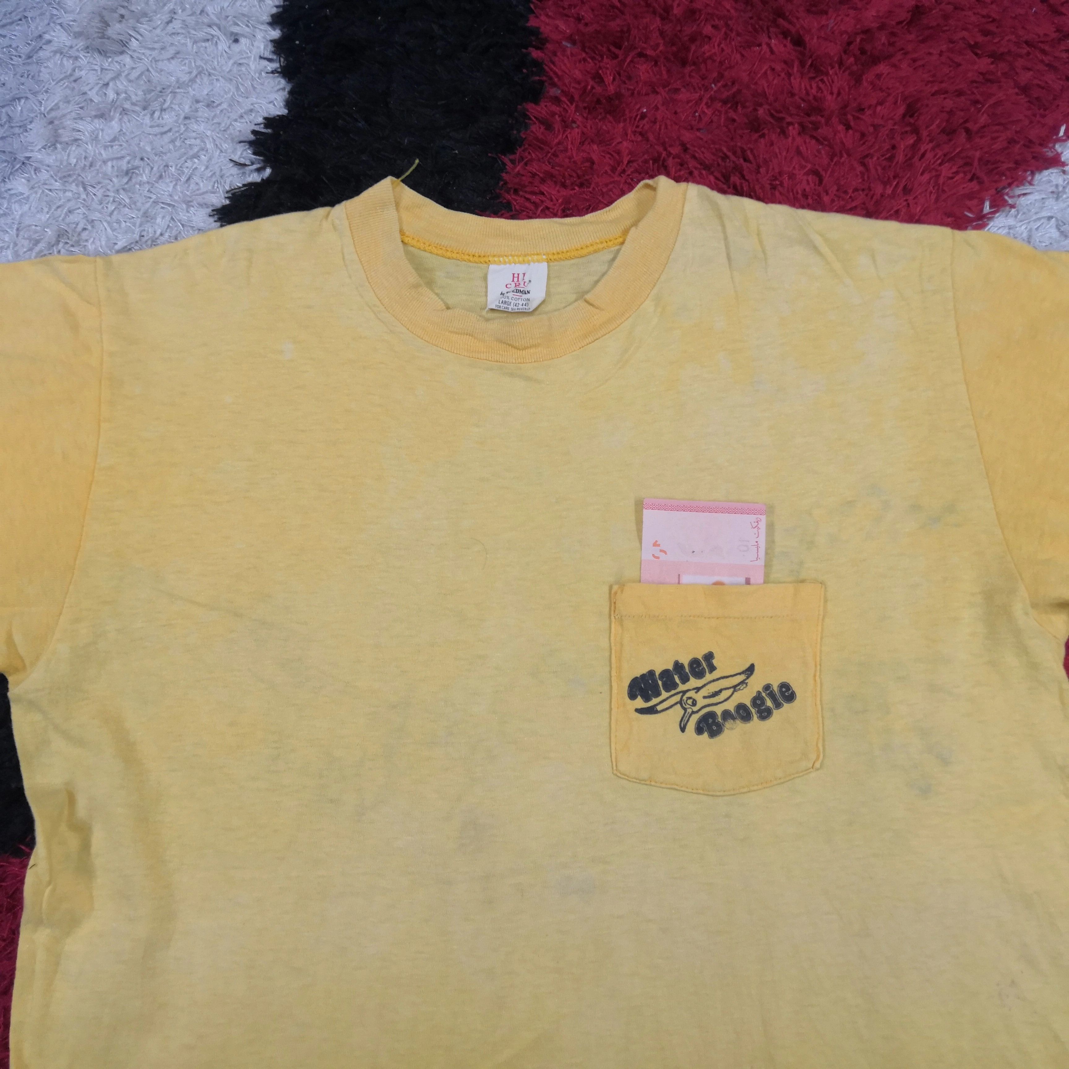 Vintage Vintage 80s Water Boogie T Shirt Vintage Selvedge Tees Size US L / EU 52-54 / 3 - 3 Thumbnail