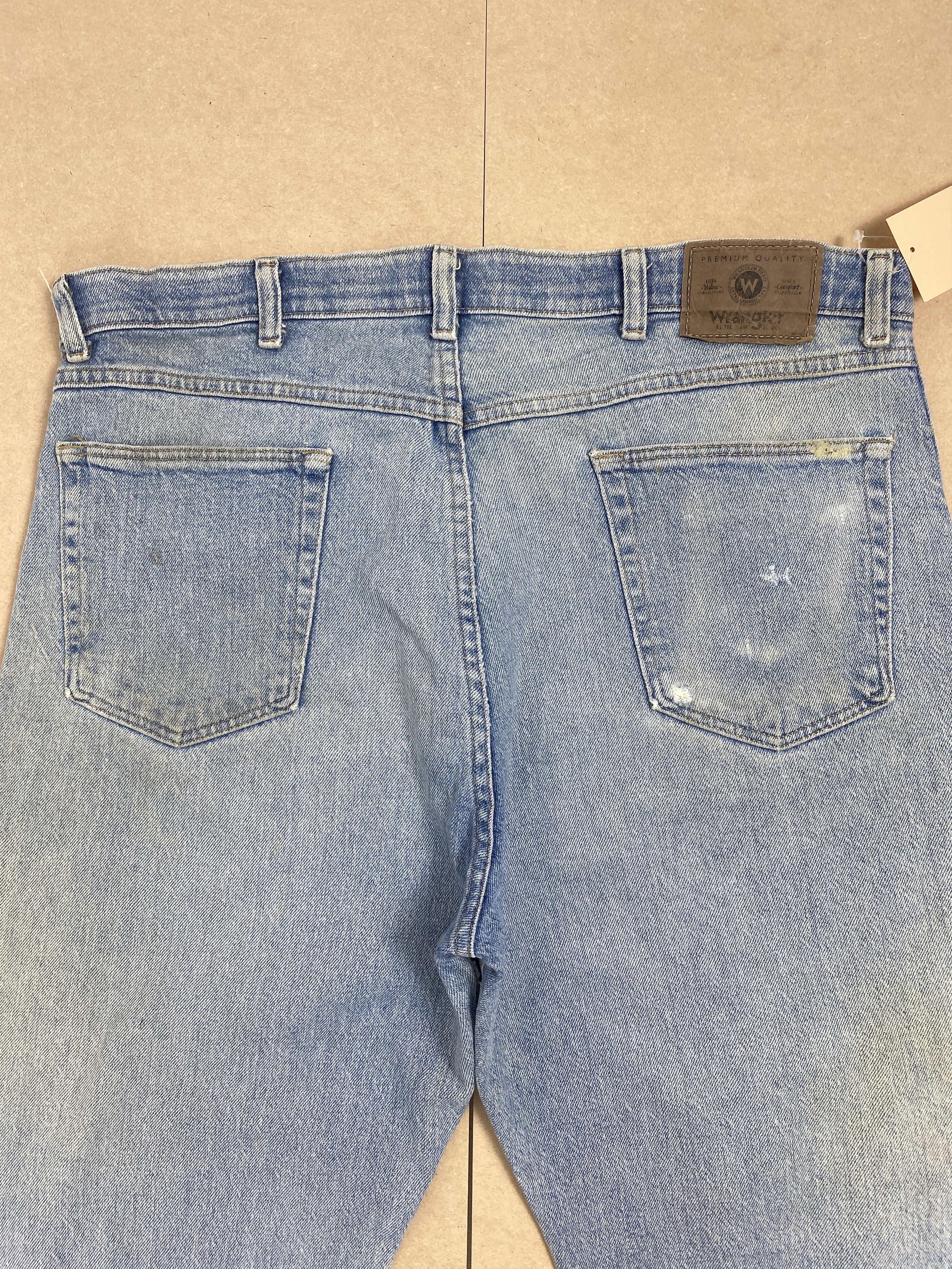 Vintage Vintage Wrangler Straight Cut Distressed Faded Light Wash Size US 38 / EU 54 - 7 Thumbnail