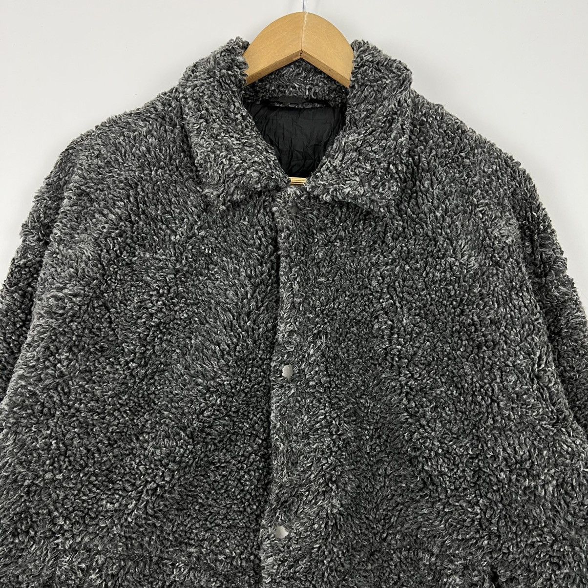 Japanese Brand Vintage Fleece Button Jacket J0016 Size US L / EU 52-54 / 3 - 2 Thumbnail