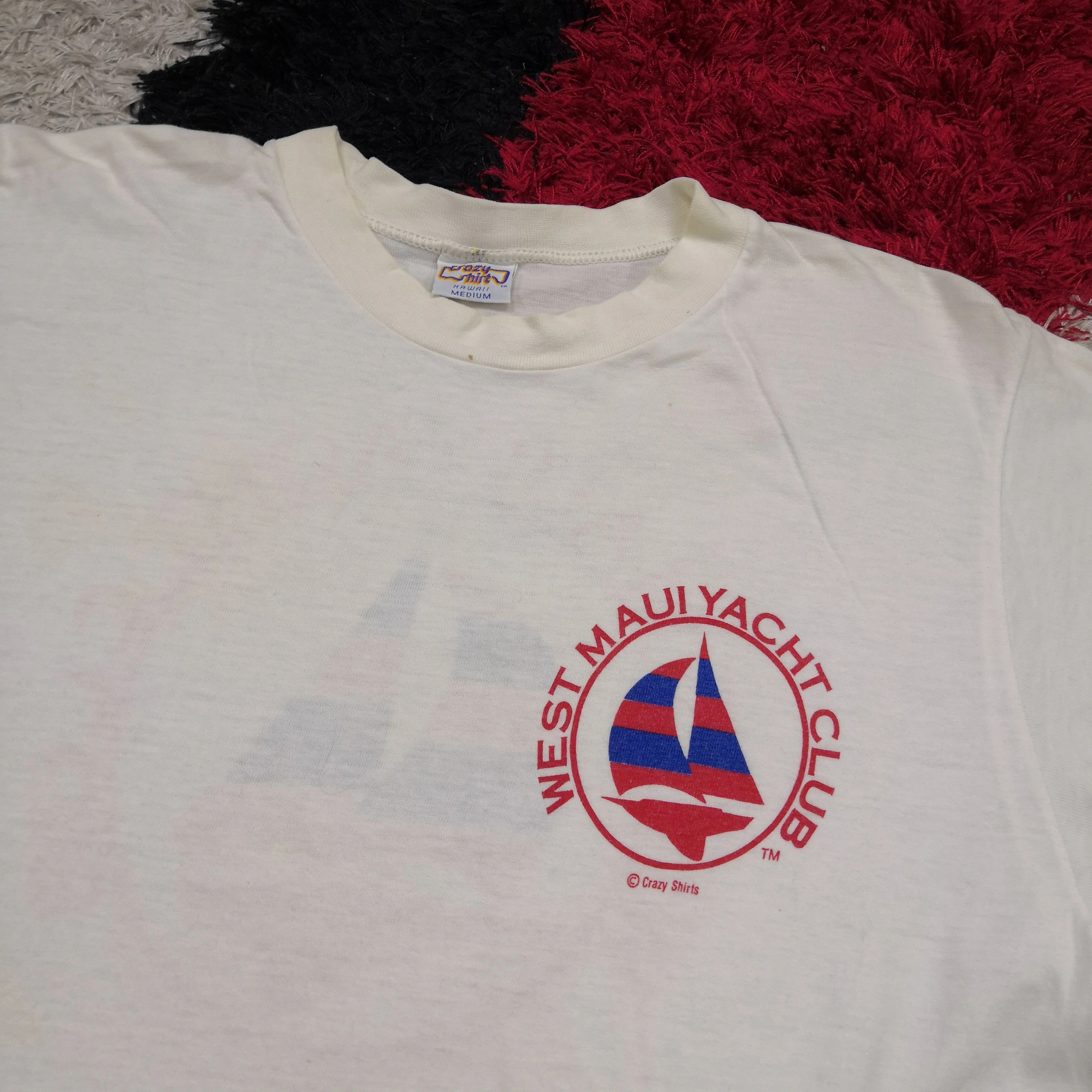 Vintage Vintage 80s Crazy Shirt T Shirt West Maui Yacht 56789 Size US S / EU 44-46 / 1 - 6 Thumbnail