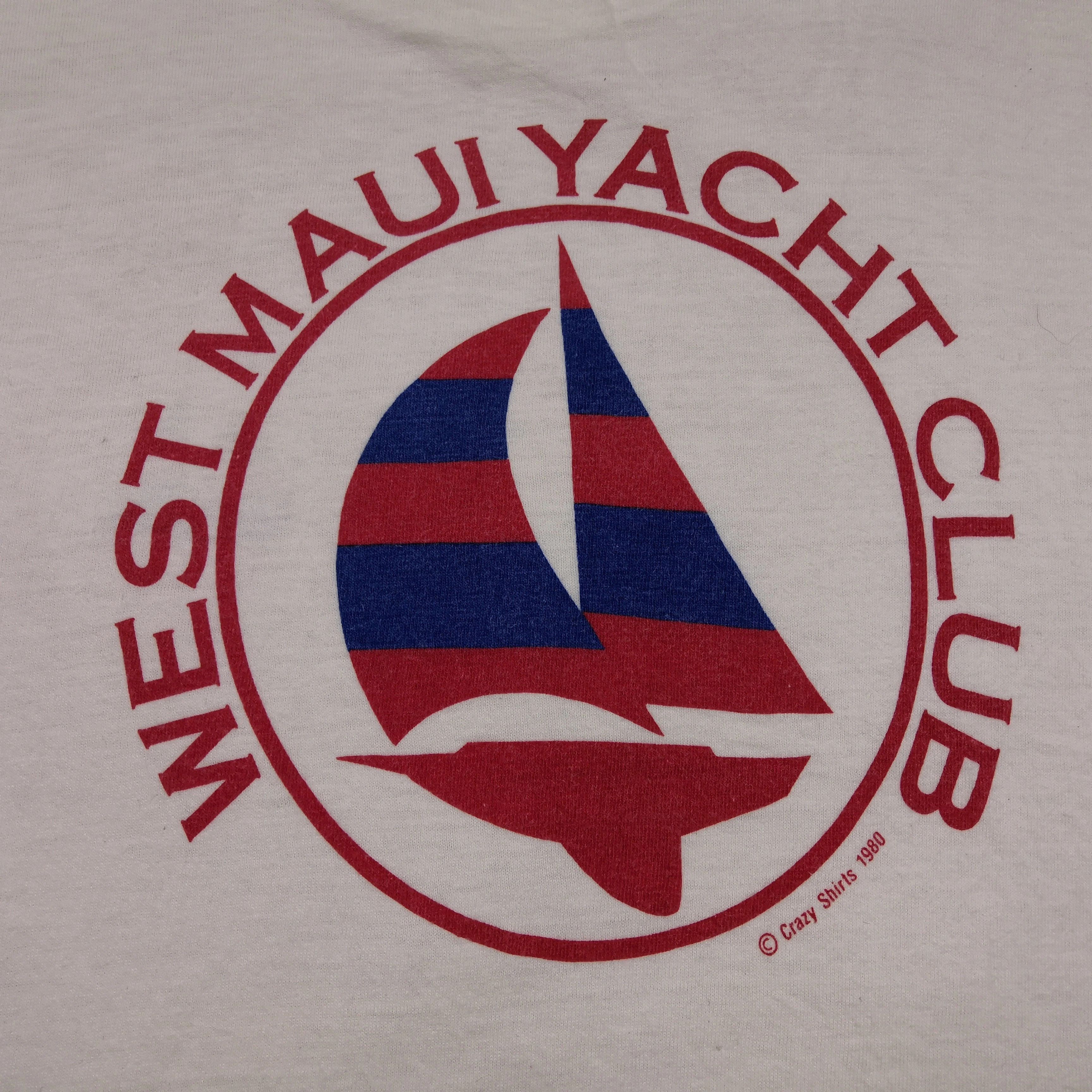 Vintage Vintage 80s Crazy Shirt T Shirt West Maui Yacht 56789 Size US S / EU 44-46 / 1 - 4 Thumbnail
