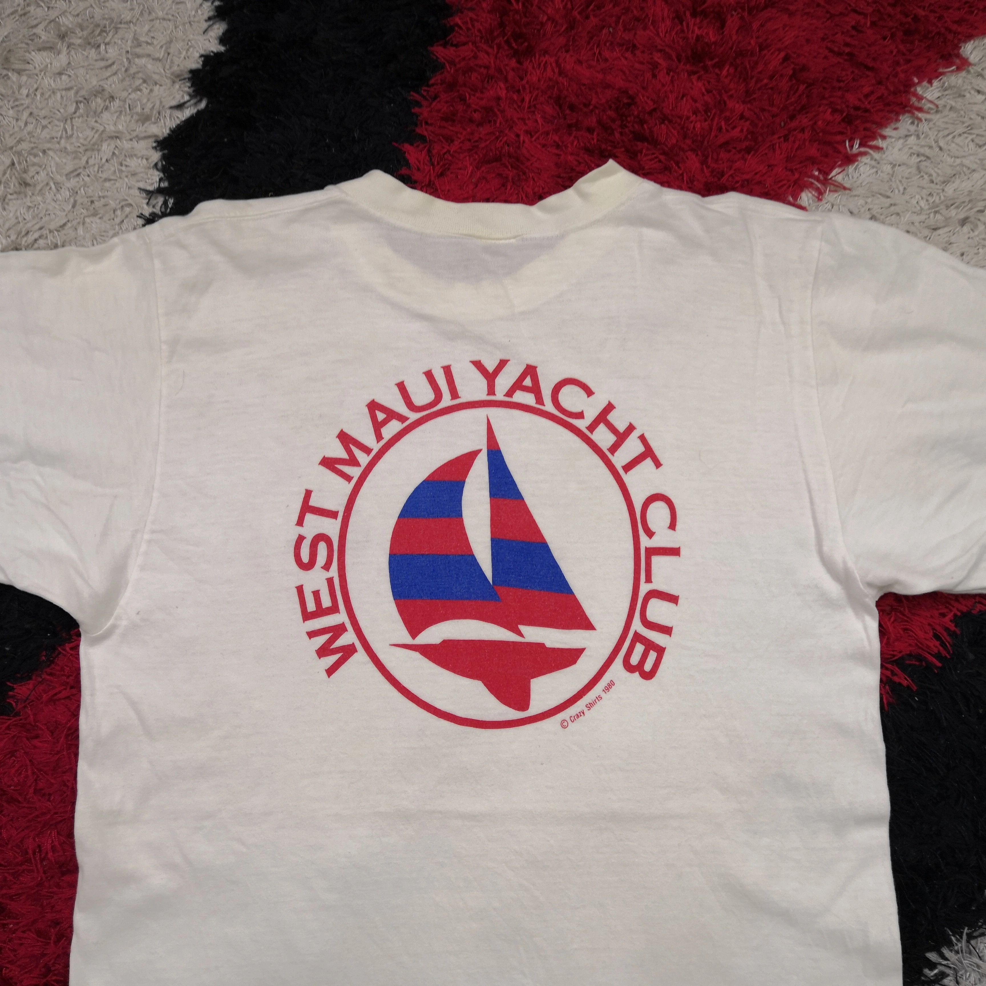 Vintage Vintage 80s Crazy Shirt T Shirt West Maui Yacht 56789 Size US S / EU 44-46 / 1 - 3 Thumbnail