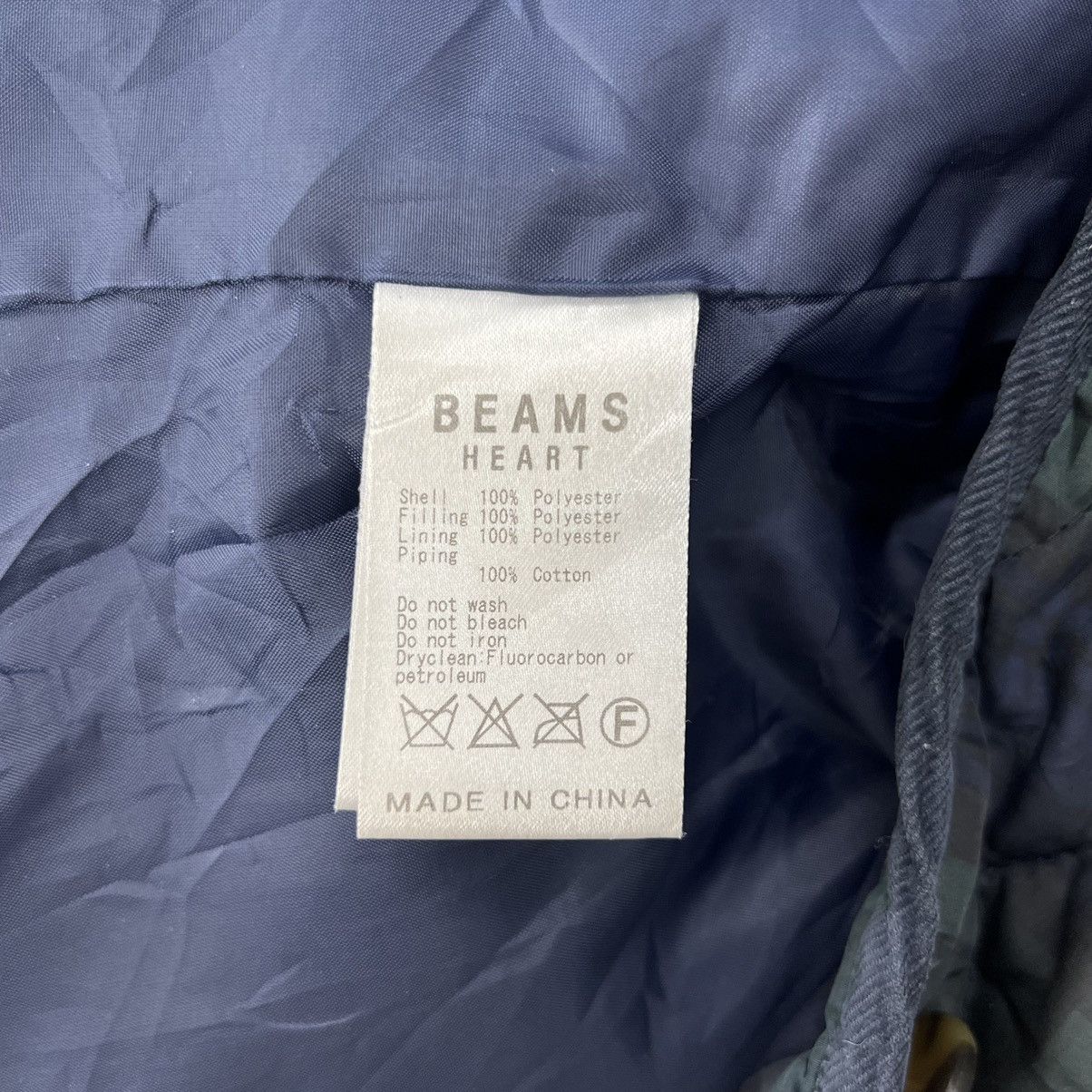 Beams Plus Vintage Beams Heart Checkered Quilted Hoodie Jacket J0035 Size US M / EU 48-50 / 2 - 8 Thumbnail