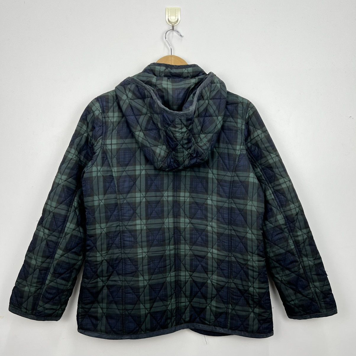 Beams Plus Vintage Beams Heart Checkered Quilted Hoodie Jacket J0035 Size US M / EU 48-50 / 2 - 9 Thumbnail