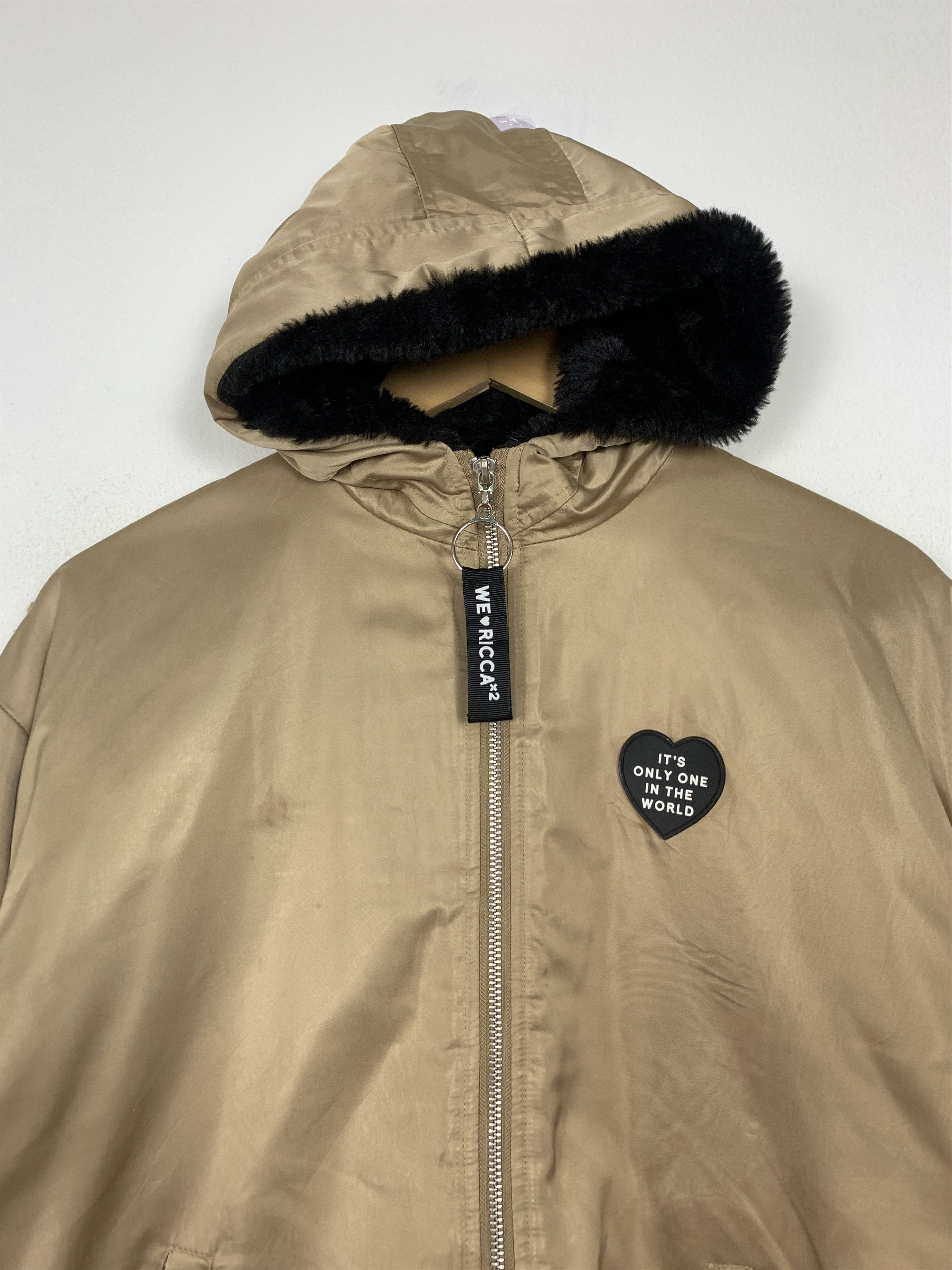 Japanese Brand Vintage Ricca Nicca Zip Up Quilted Lining Hoodie Jacket Size US M / EU 48-50 / 2 - 2 Thumbnail