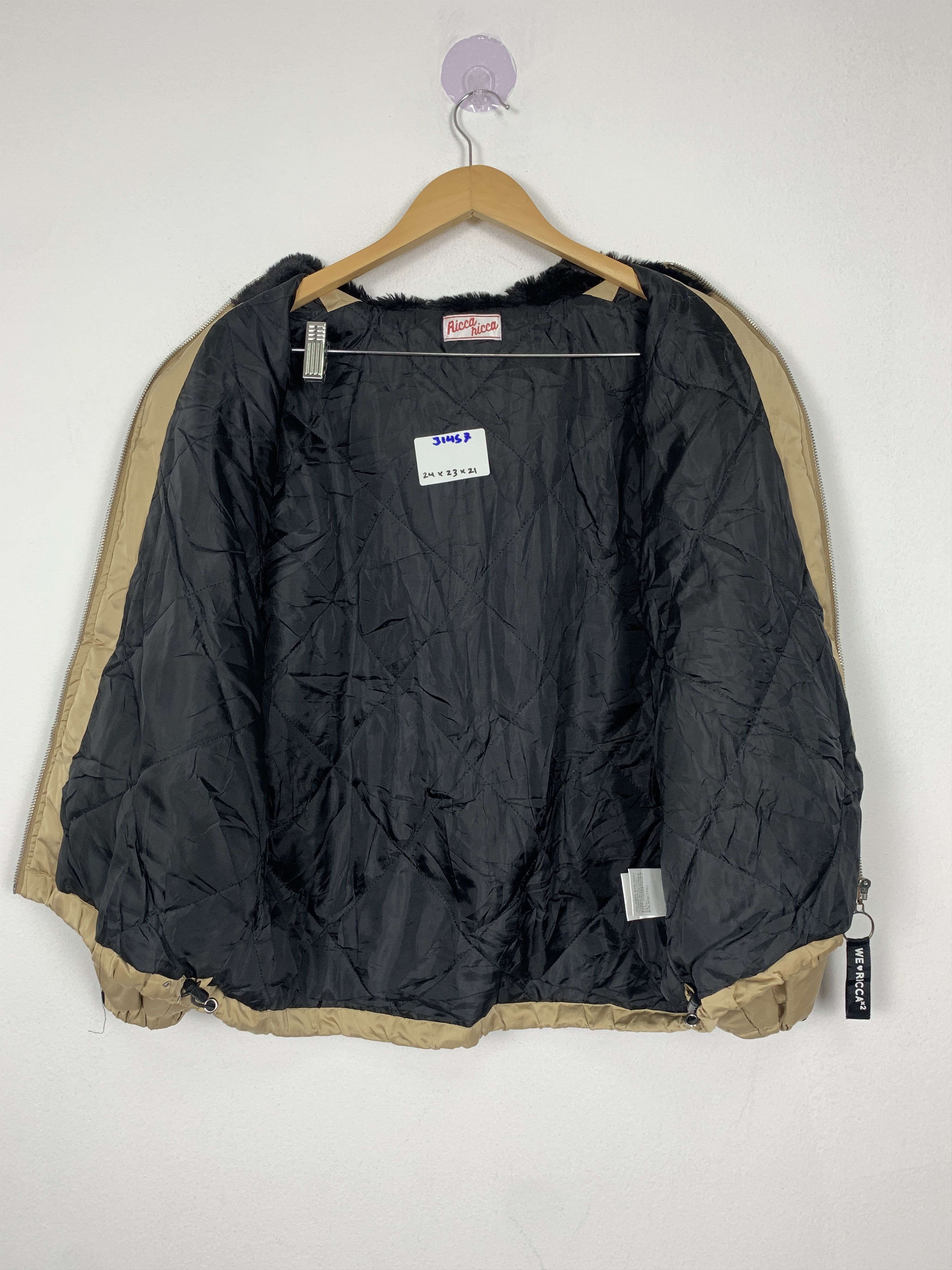 Japanese Brand Vintage Ricca Nicca Zip Up Quilted Lining Hoodie Jacket Size US M / EU 48-50 / 2 - 9 Thumbnail