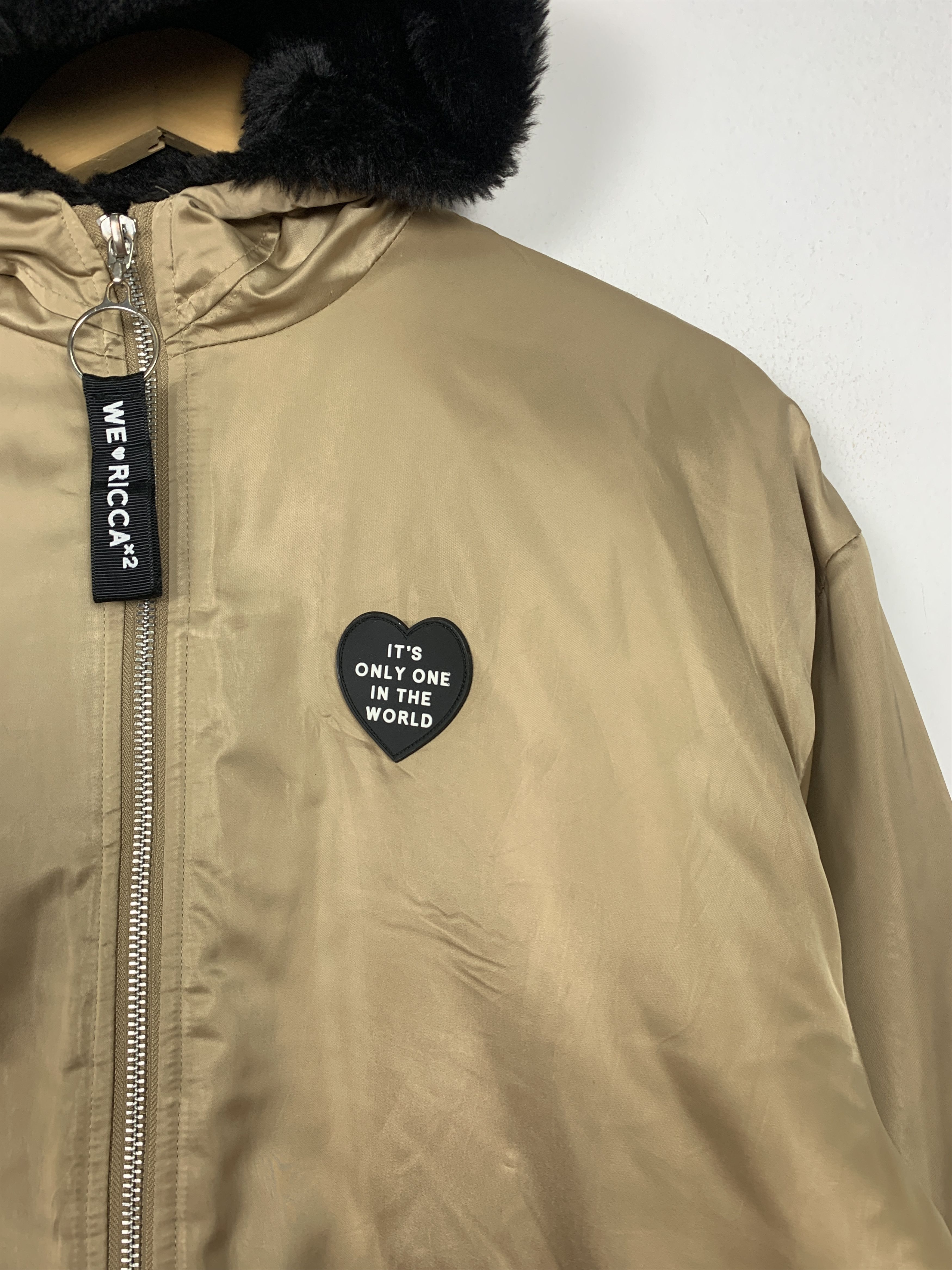 Japanese Brand Vintage Ricca Nicca Zip Up Quilted Lining Hoodie Jacket Size US M / EU 48-50 / 2 - 3 Thumbnail