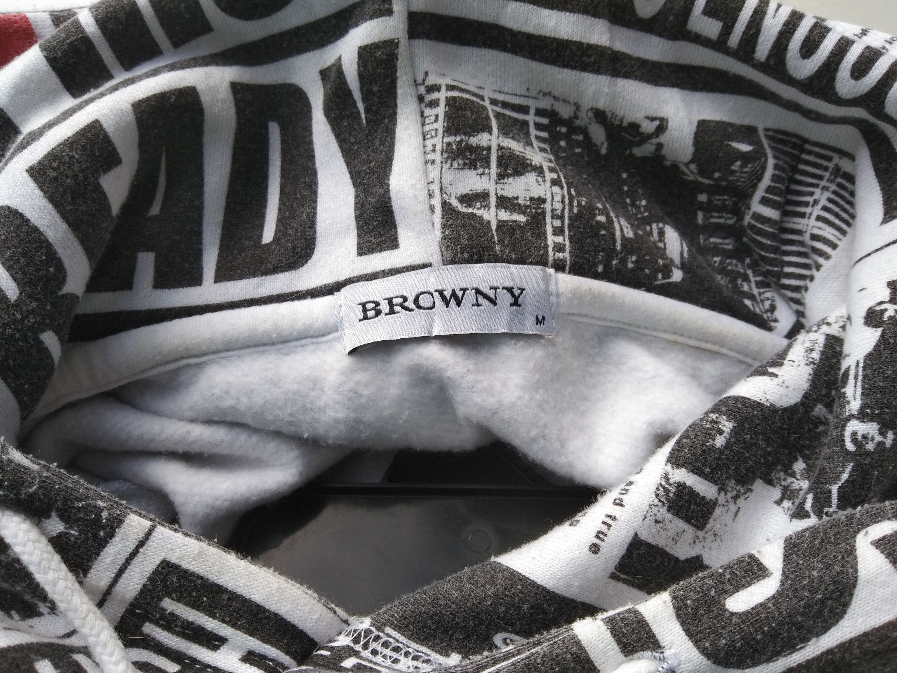 Japanese Brand BROWNY MEN'S HOODIE ALL OVER PRINT Size US M / EU 48-50 / 2 - 5 Thumbnail