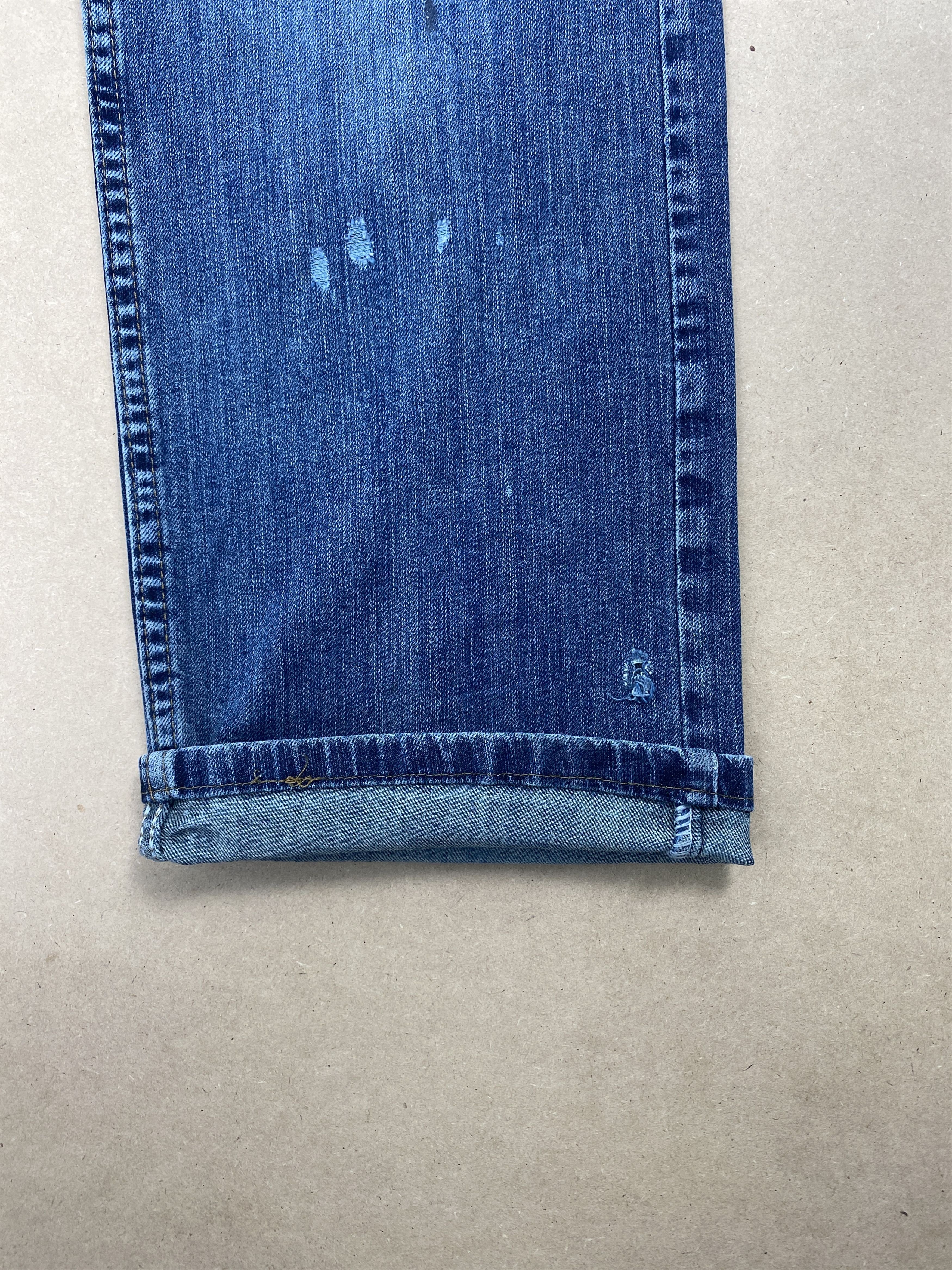 Vintage Vintage Wrangler Straight Cut Faded Blue Jeans P0460 Size US 34 / EU 50 - 3 Thumbnail