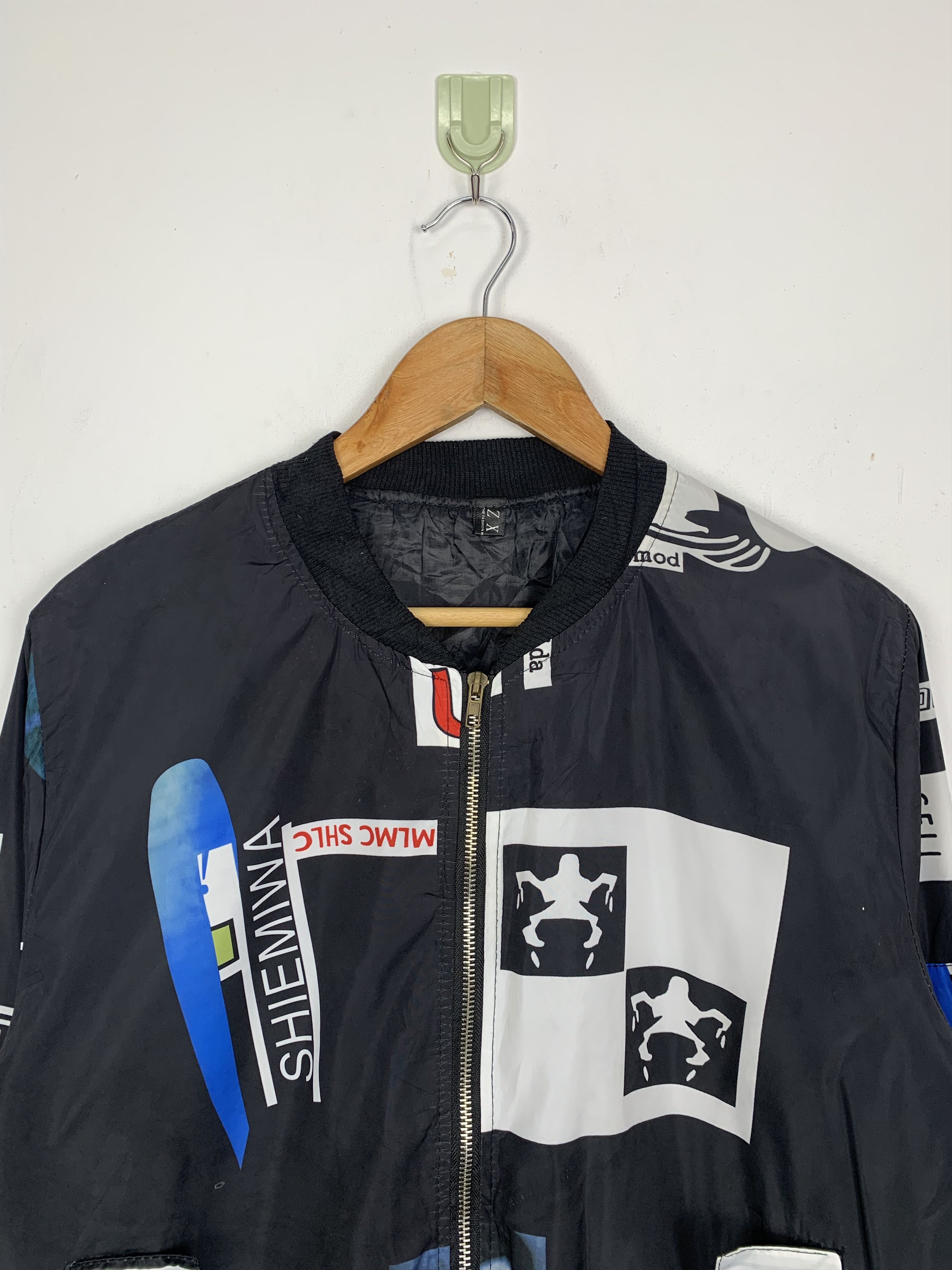 Japanese Brand Vintage ZX Nuclear Pattern Zip Jacket Size US S / EU 44-46 / 1 - 2 Thumbnail