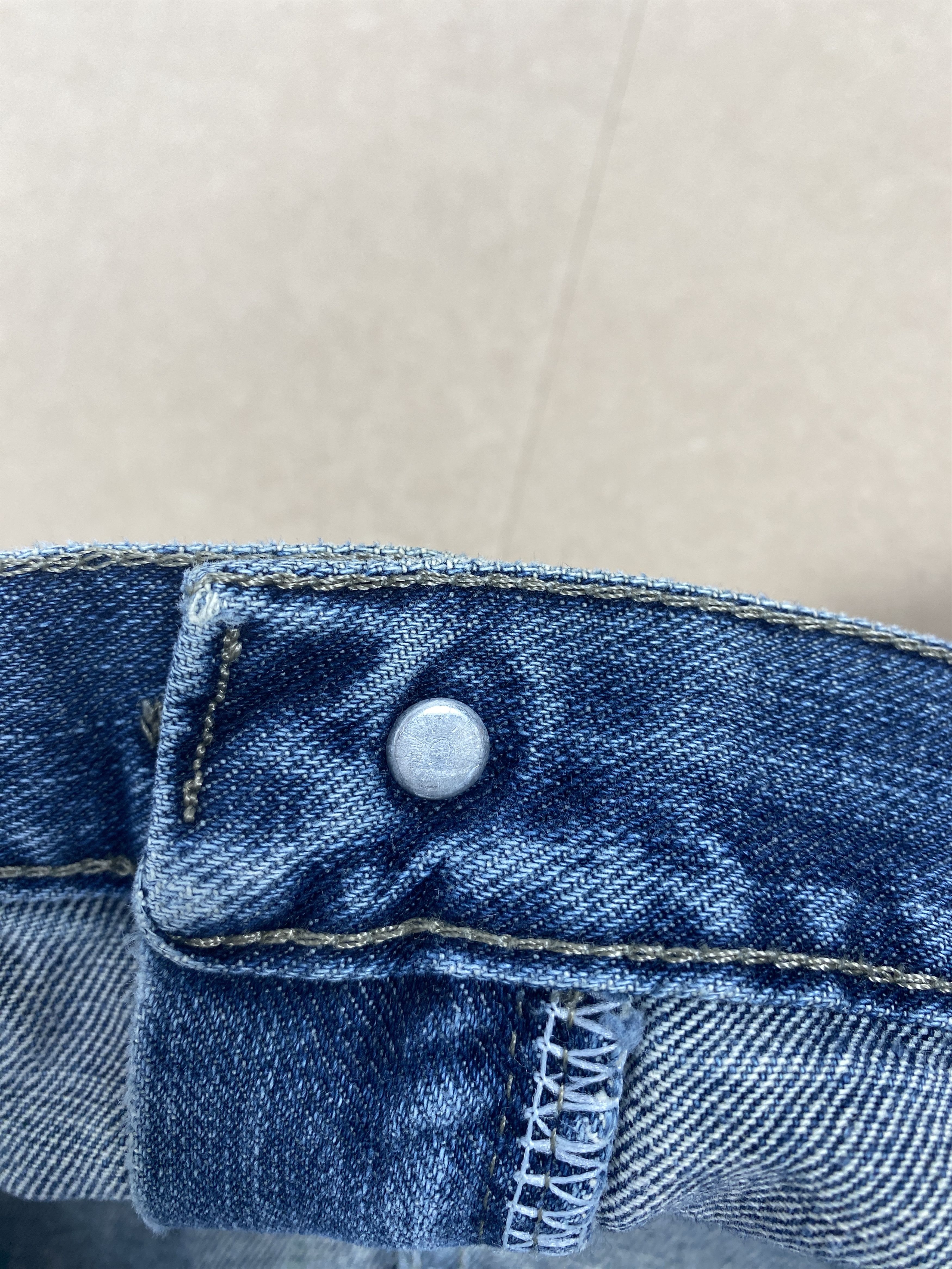 Lee Vintage Lee Straight Cut Distressed Faded Blue Jeans Size US 40 / EU 56 - 11 Thumbnail