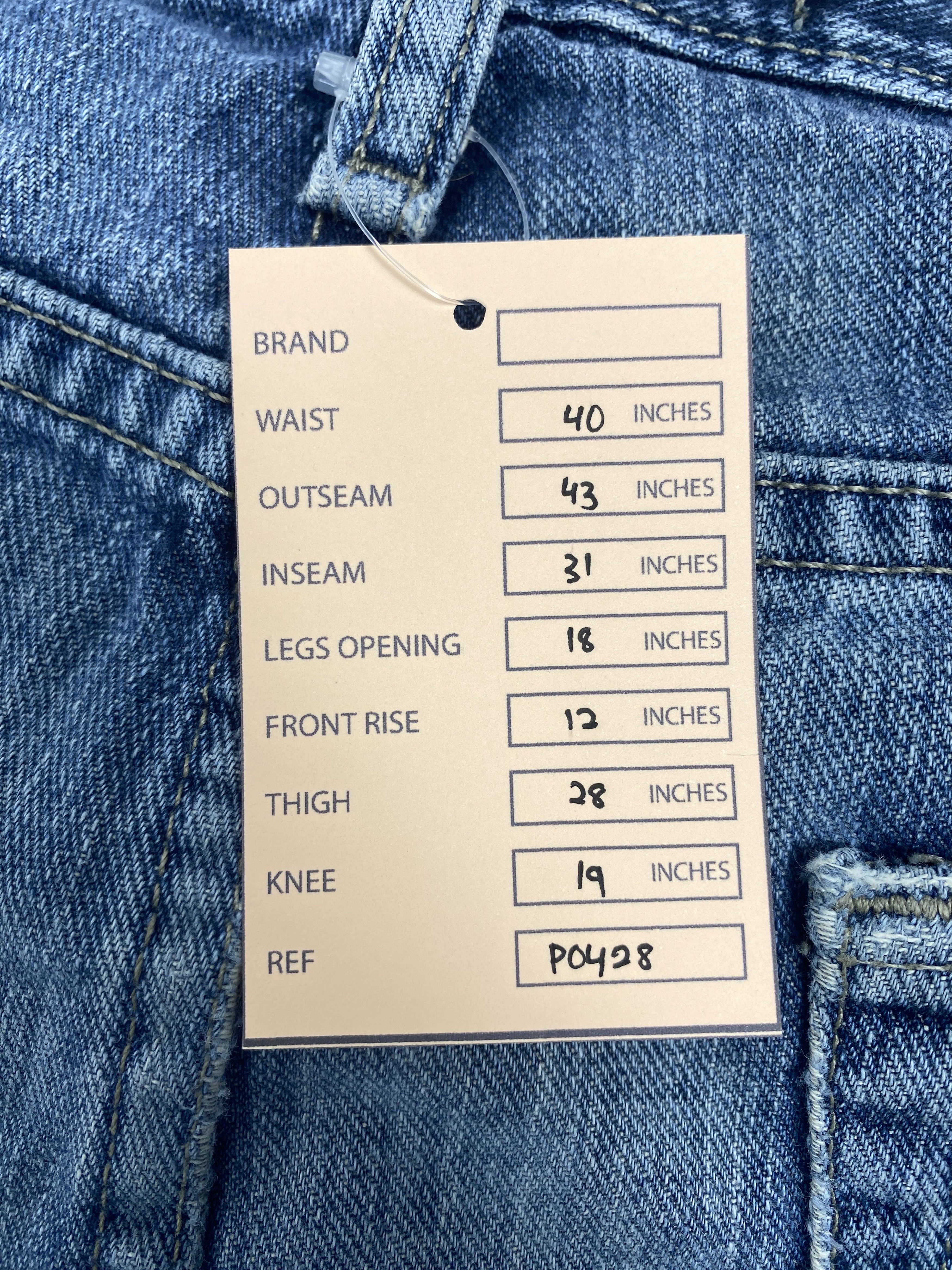Lee Vintage Lee Straight Cut Distressed Faded Blue Jeans Size US 40 / EU 56 - 14 Thumbnail