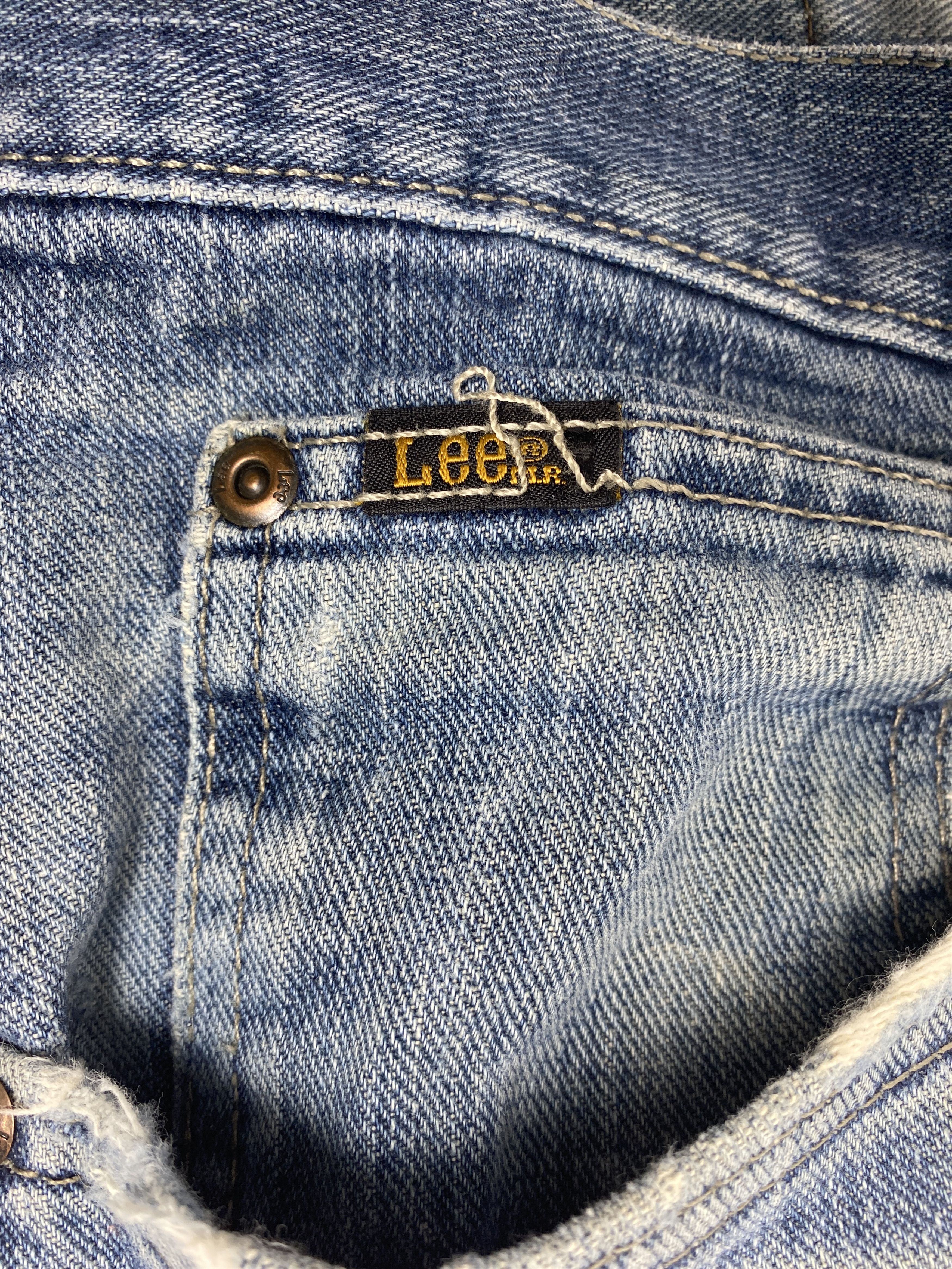 Lee Vintage Lee Straight Cut Distressed Faded Blue Jeans Size US 40 / EU 56 - 13 Thumbnail