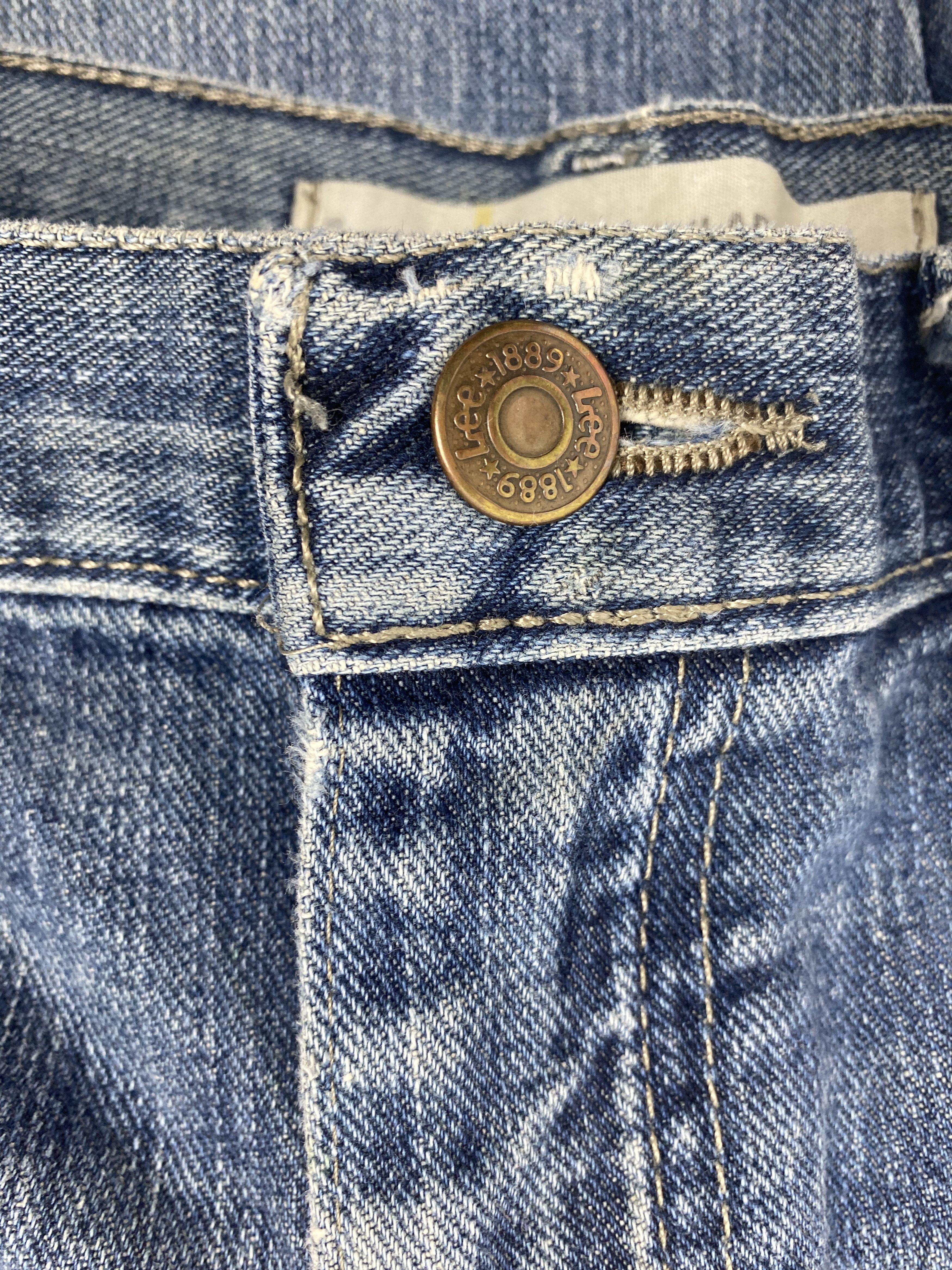 Lee Vintage Lee Straight Cut Distressed Faded Blue Jeans Size US 40 / EU 56 - 12 Thumbnail